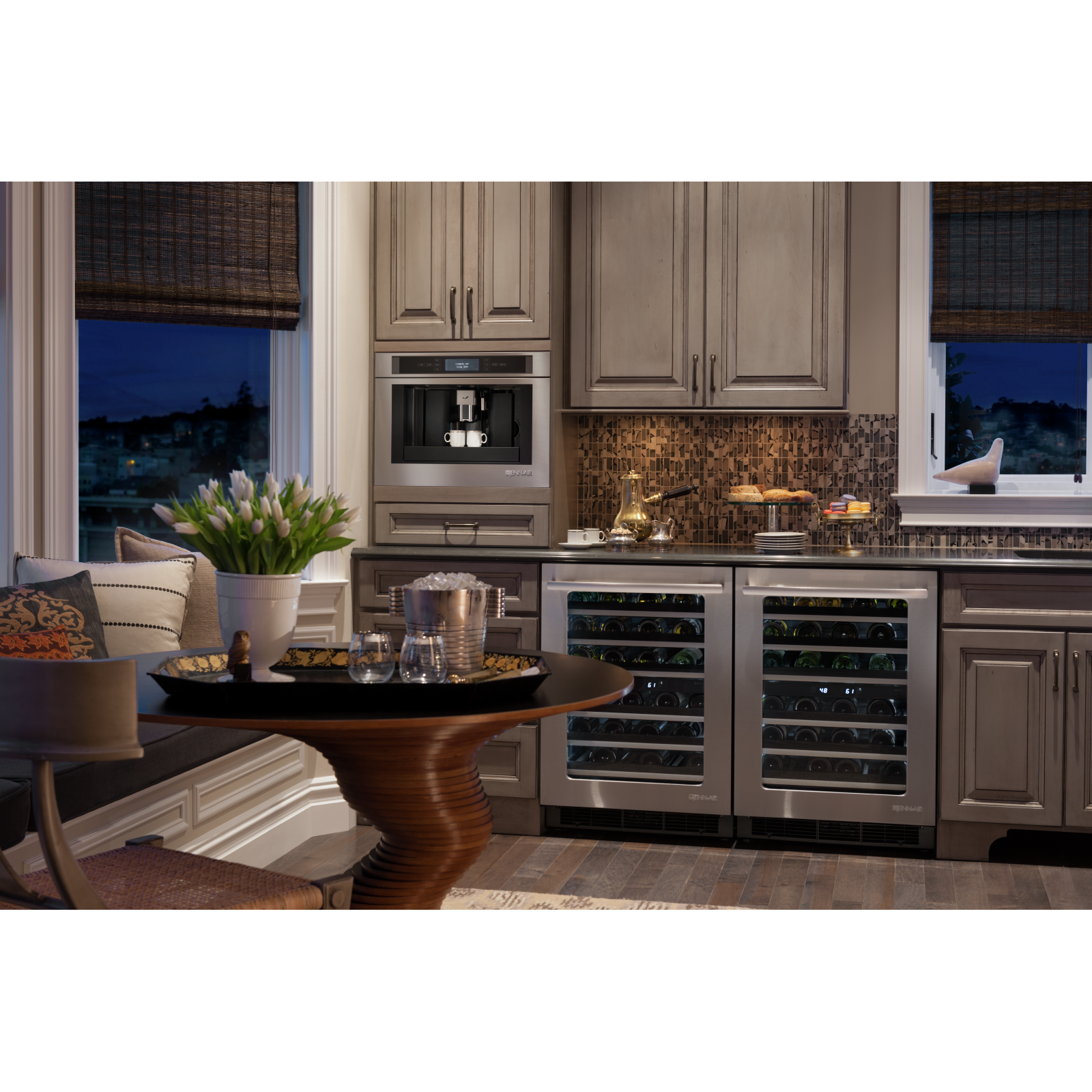 Fridge with built in coffee maker deals