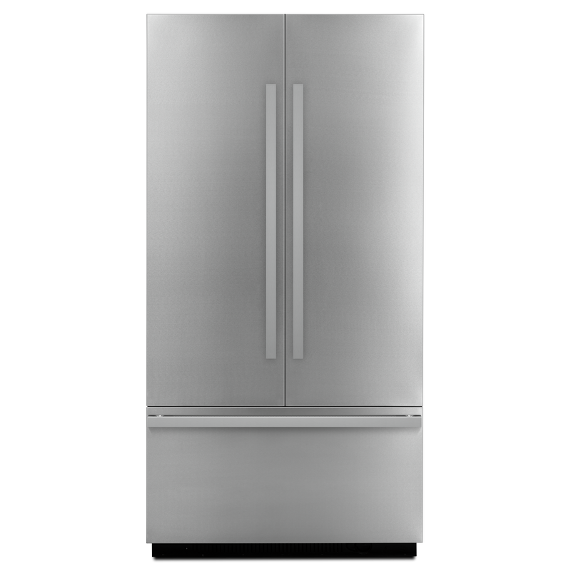 JennAir - 42 Inch Rise Built-in Side-by-Side Refrigerator Panel Kit Accessory in Stainless - JBSFS42NHL