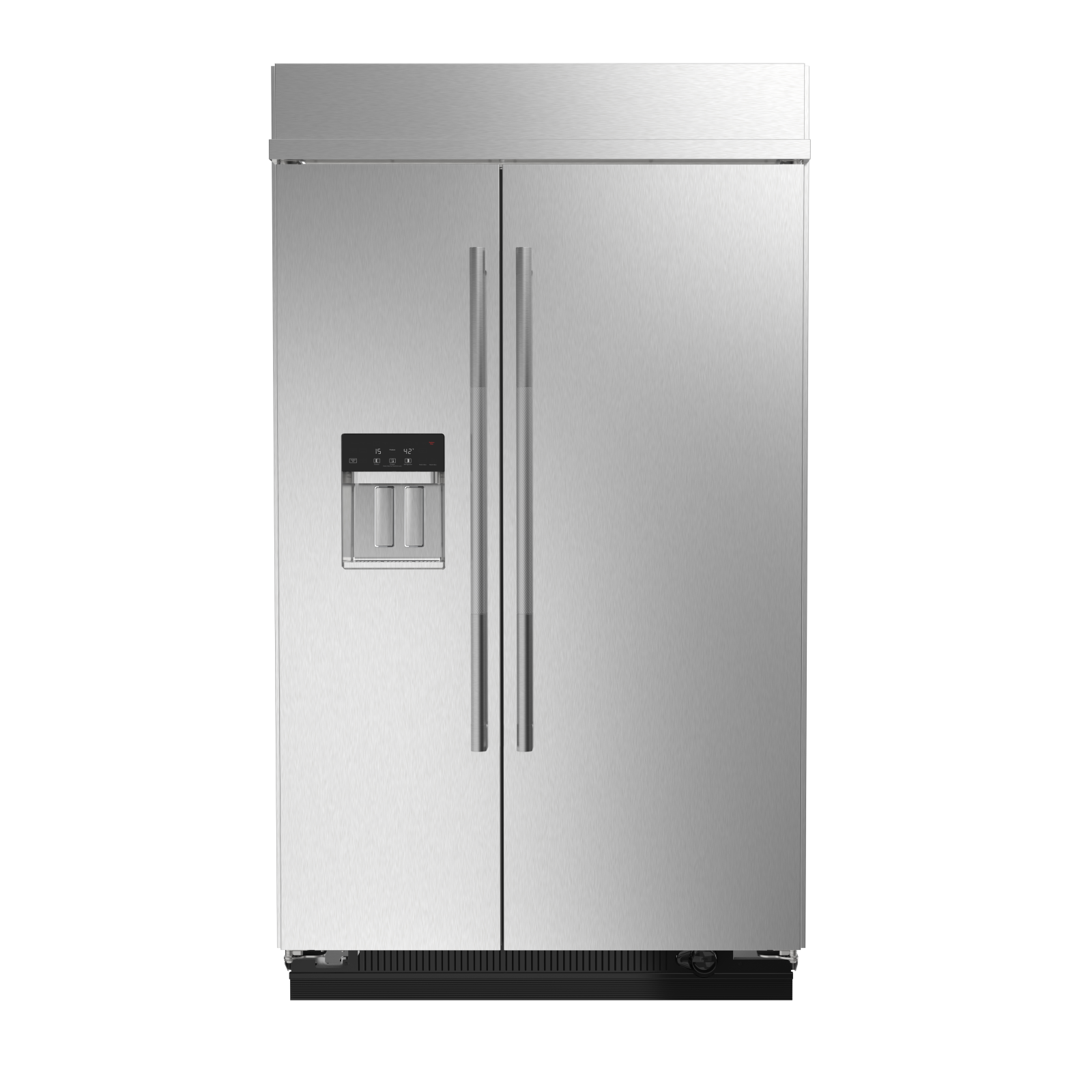 JennAir - 47.25 Inch 29.4 cu. ft Built In / Integrated Side by Side Refrigerator in Stainless - JBSS48E22L
