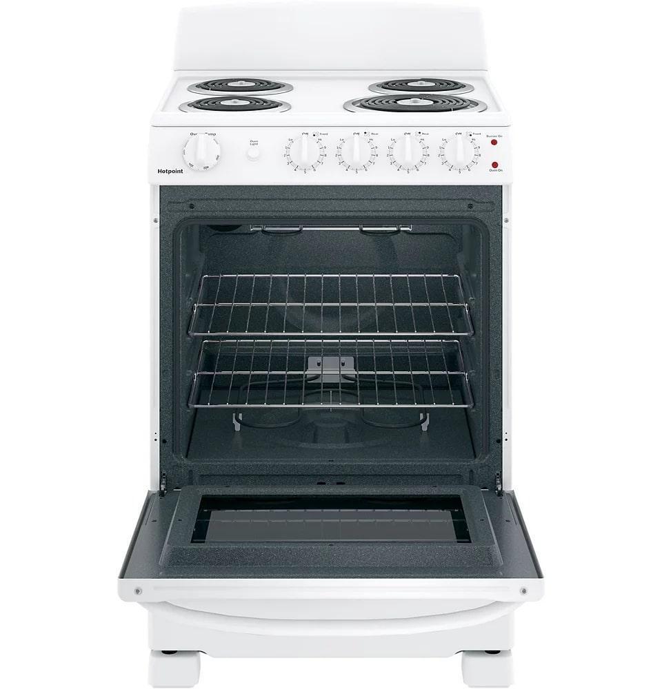 GE - 2.9 cu. ft  Electric Range in White - JCAS300DMWW