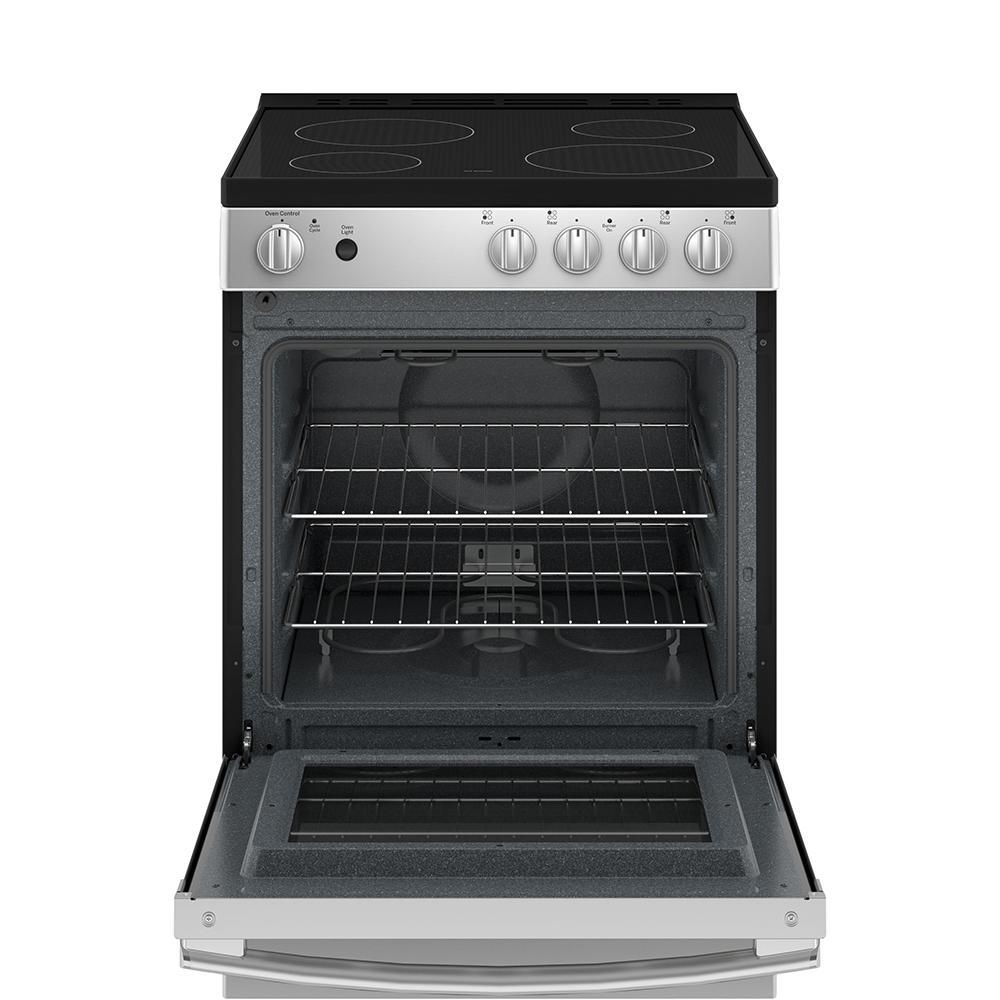 GE - 2.9 cu. ft  Electric Range in Stainless - JCAS640RMSS
