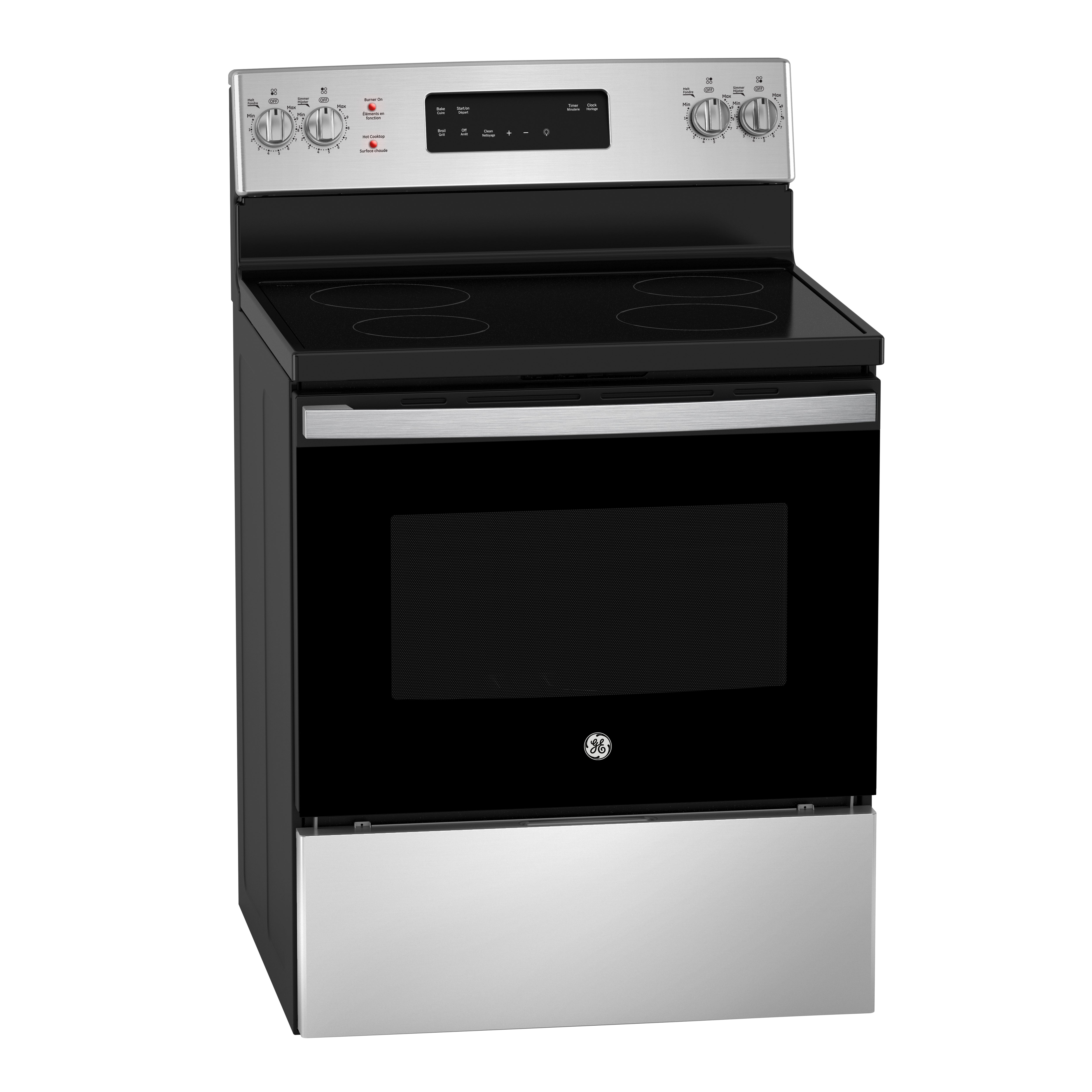 GE - 5 cu. ft  Electric Range in Stainless - JCB630SVSS
