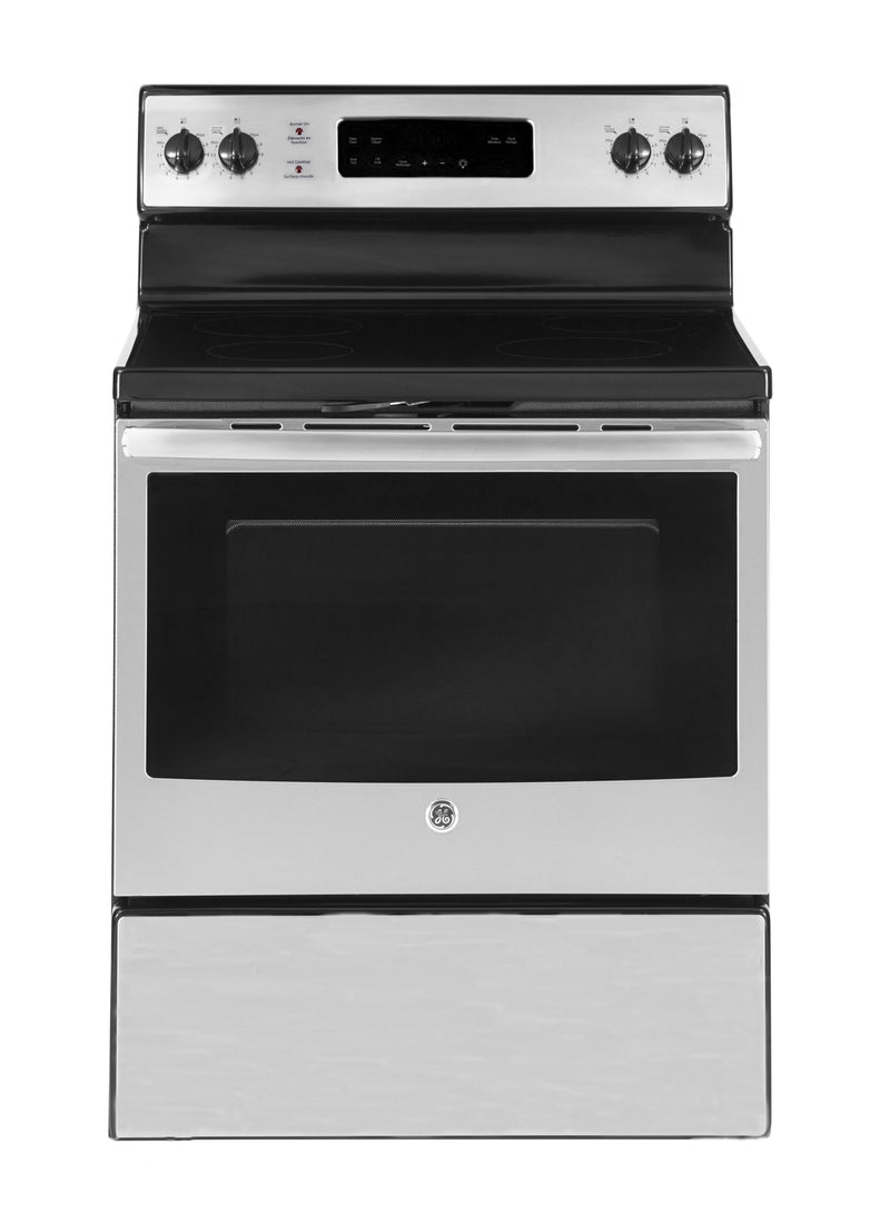 GE - 5 cu. ft  Electric Range in Stainless - JCB635SKSS