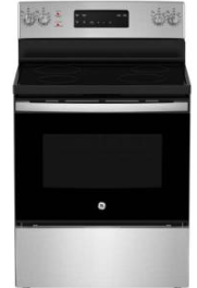 GE - 29.92 Inch 5 cu. ft  Electric Range in Stainless - JCB635STSS