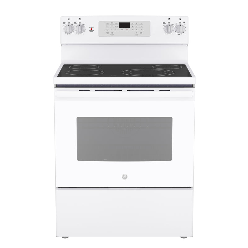 GE - 5 cu. ft  Electric Range in Stainless - JCB830DVWW