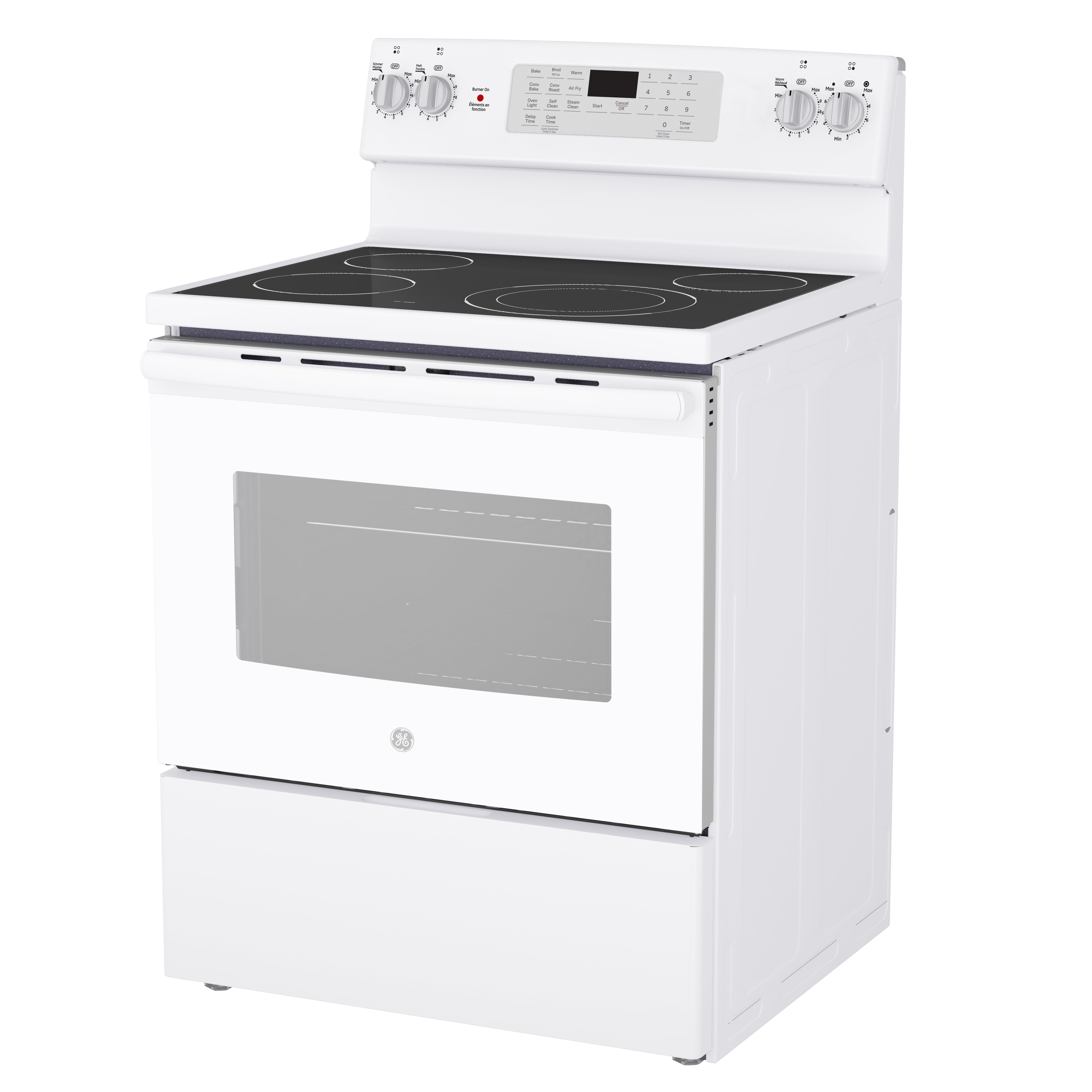 GE - 5 cu. ft  Electric Range in Stainless - JCB830DVWW