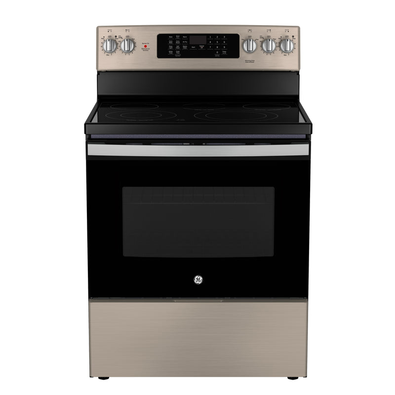GE - 5 cu. ft  Electric Range in Stainless - JCB840ETES