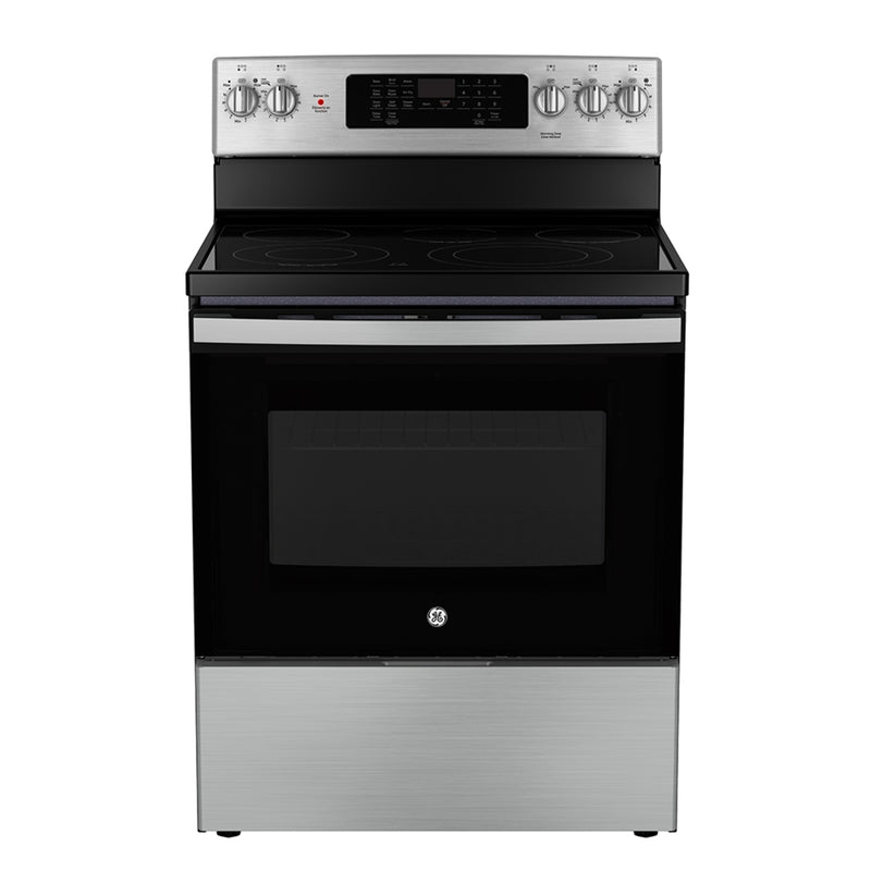 GE - 5 cu. ft  Electric Range in Stainless - JCB840STSS