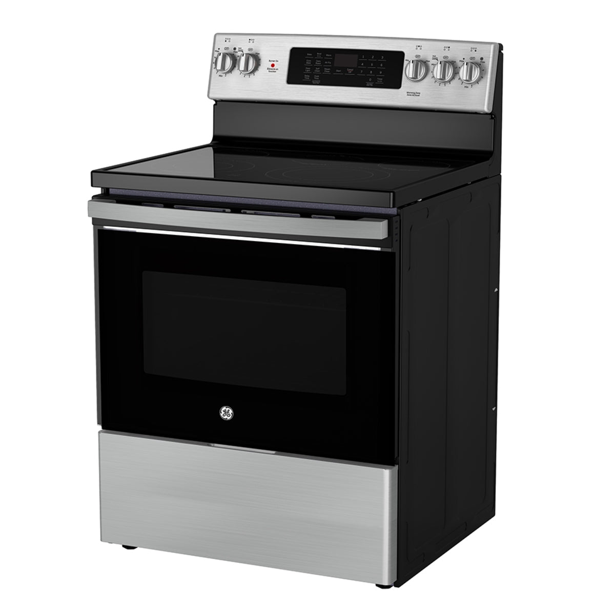 GE - 5 cu. ft  Electric Range in Stainless - JCB840STSS