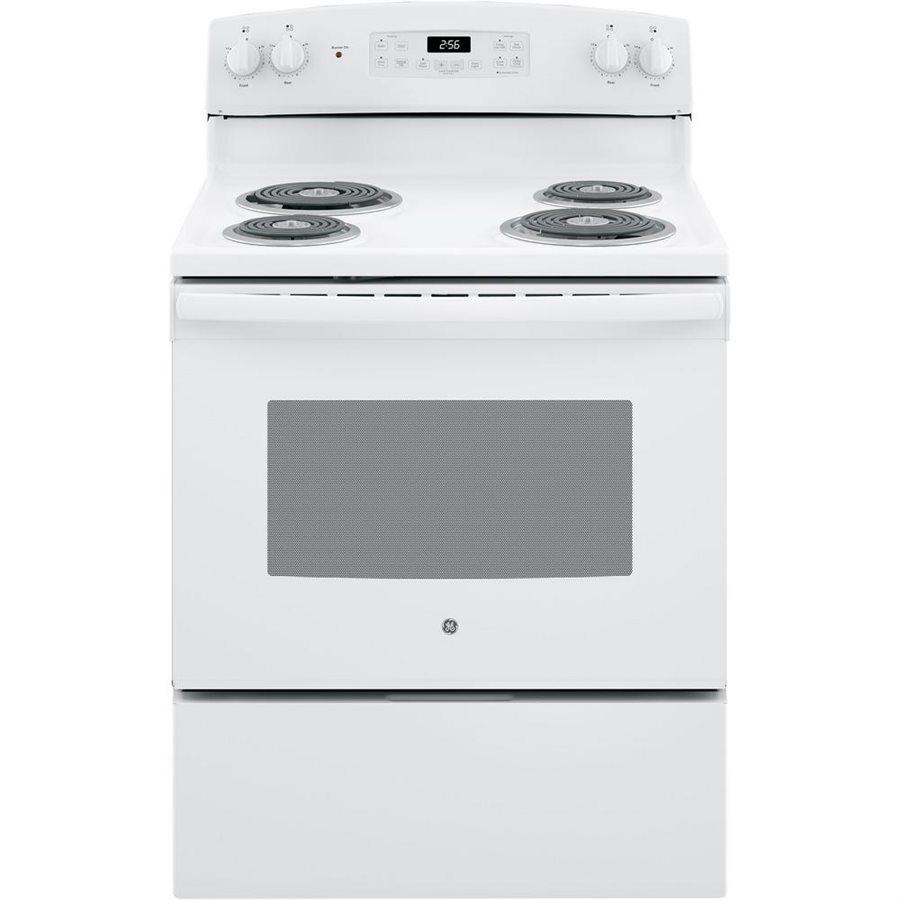 GE - 5 cu. ft  Electric Range in White - JCBP240DMWW