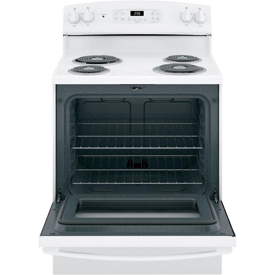 GE - 5 cu. ft  Electric Range in White - JCBP240DMWW