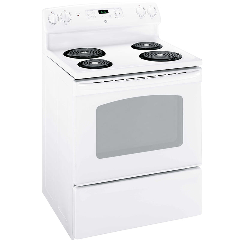 GE - 5 cu. ft  Electric Range in White - JCBS280DMWW