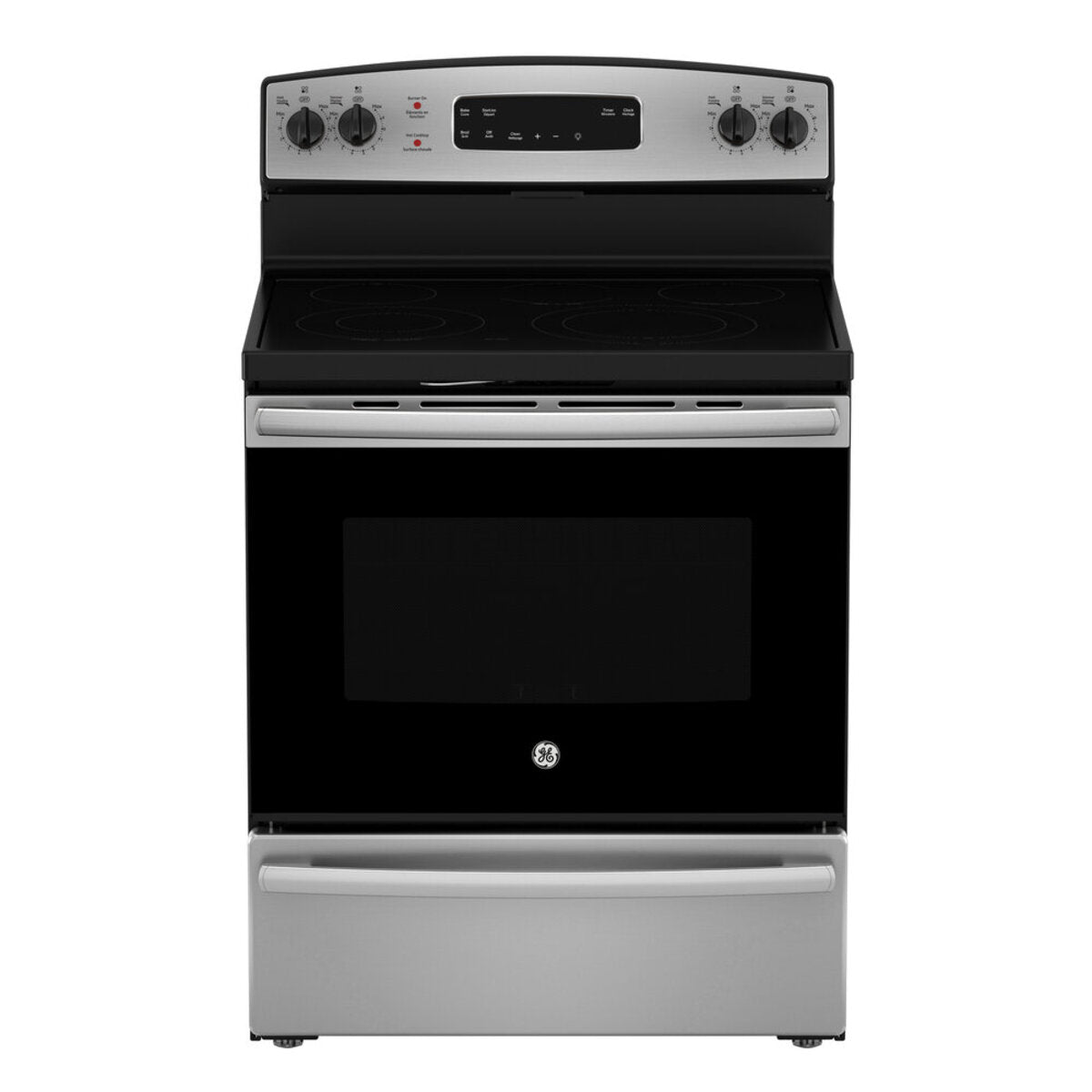 GE - 5 cu. ft  Electric Range in Stainless - JCBS630SVSS