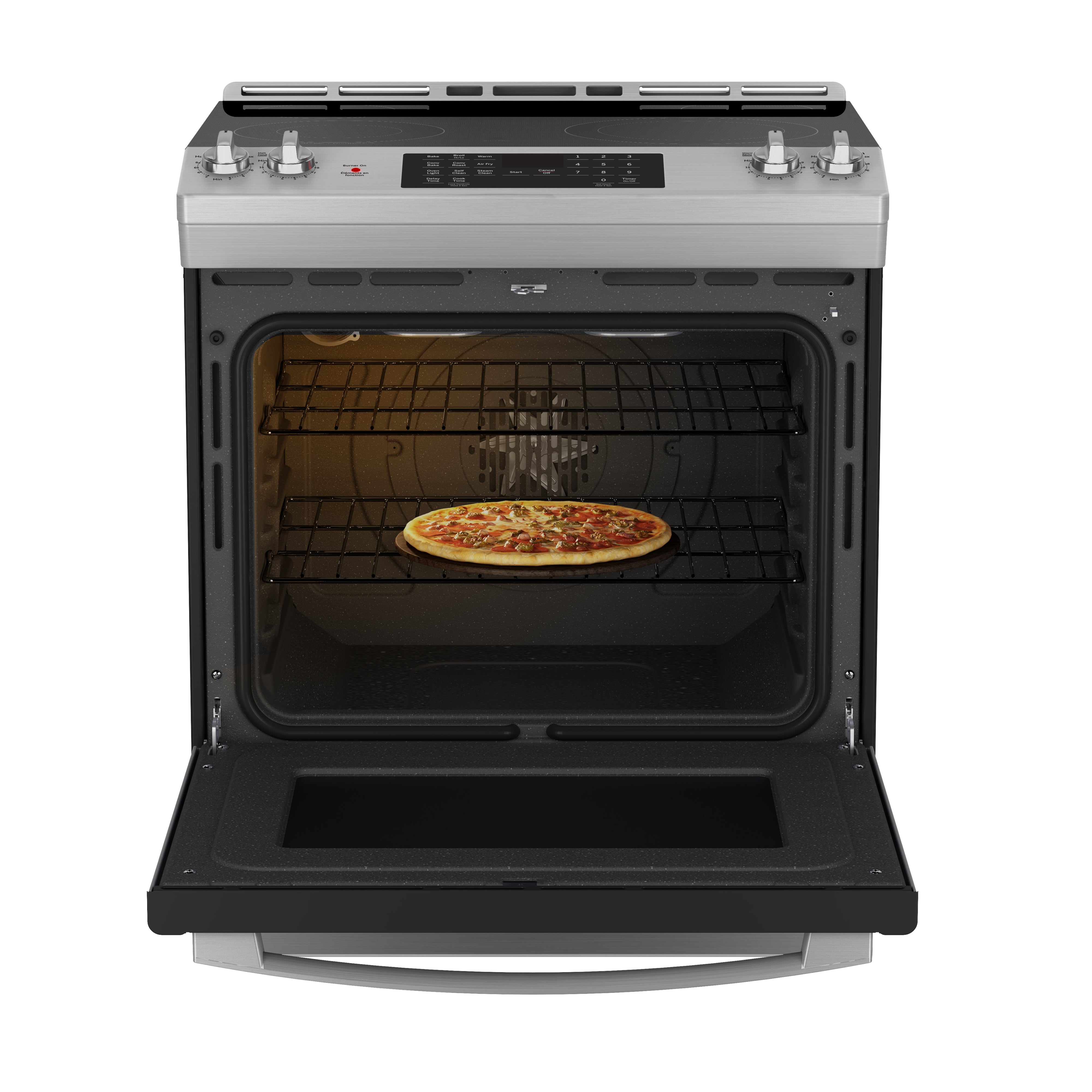 GE - 5 cu. ft  Electric Range in Stainless - JCS830SVSS