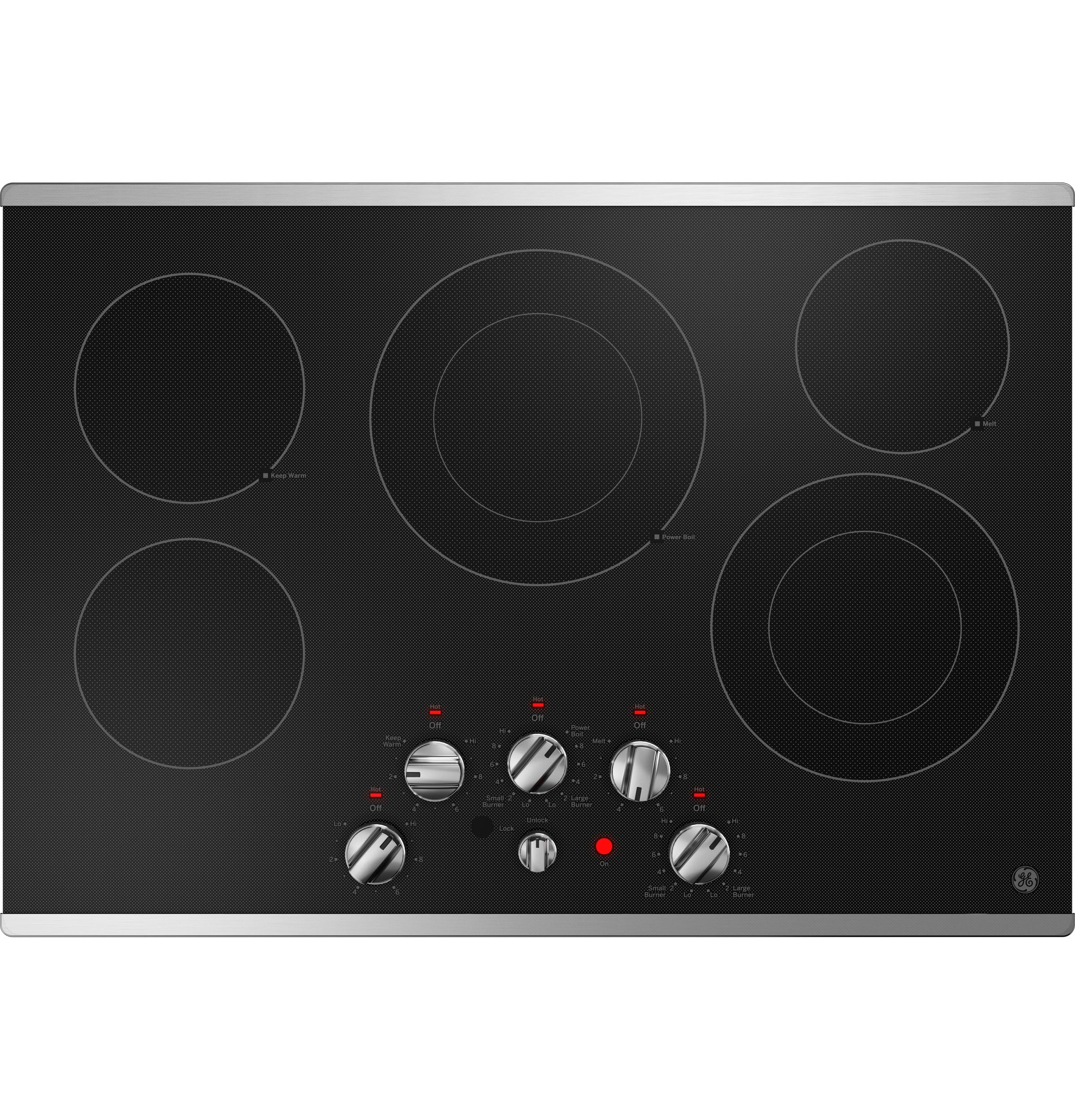 GE - 29.8 Inch Electric Cooktop in Stainless - JEP5030STSS