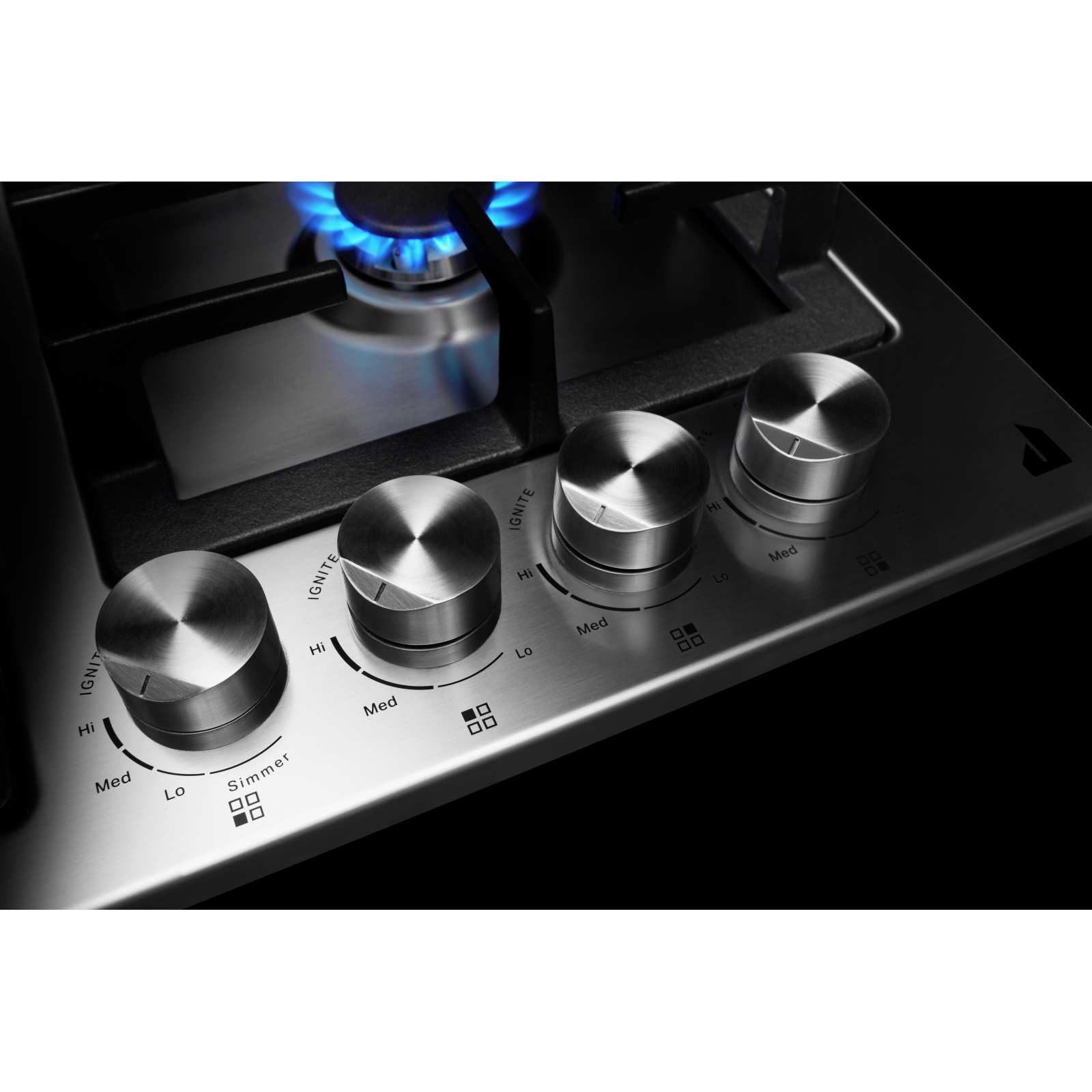 JennAir - 24.5 Inch Gas Cooktop in Stainless - JGCK424PS