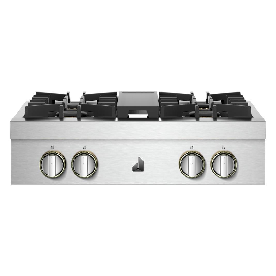 Jennair - 29.8 inch wide Gas Cooktop in Stainless - JGCP430HL