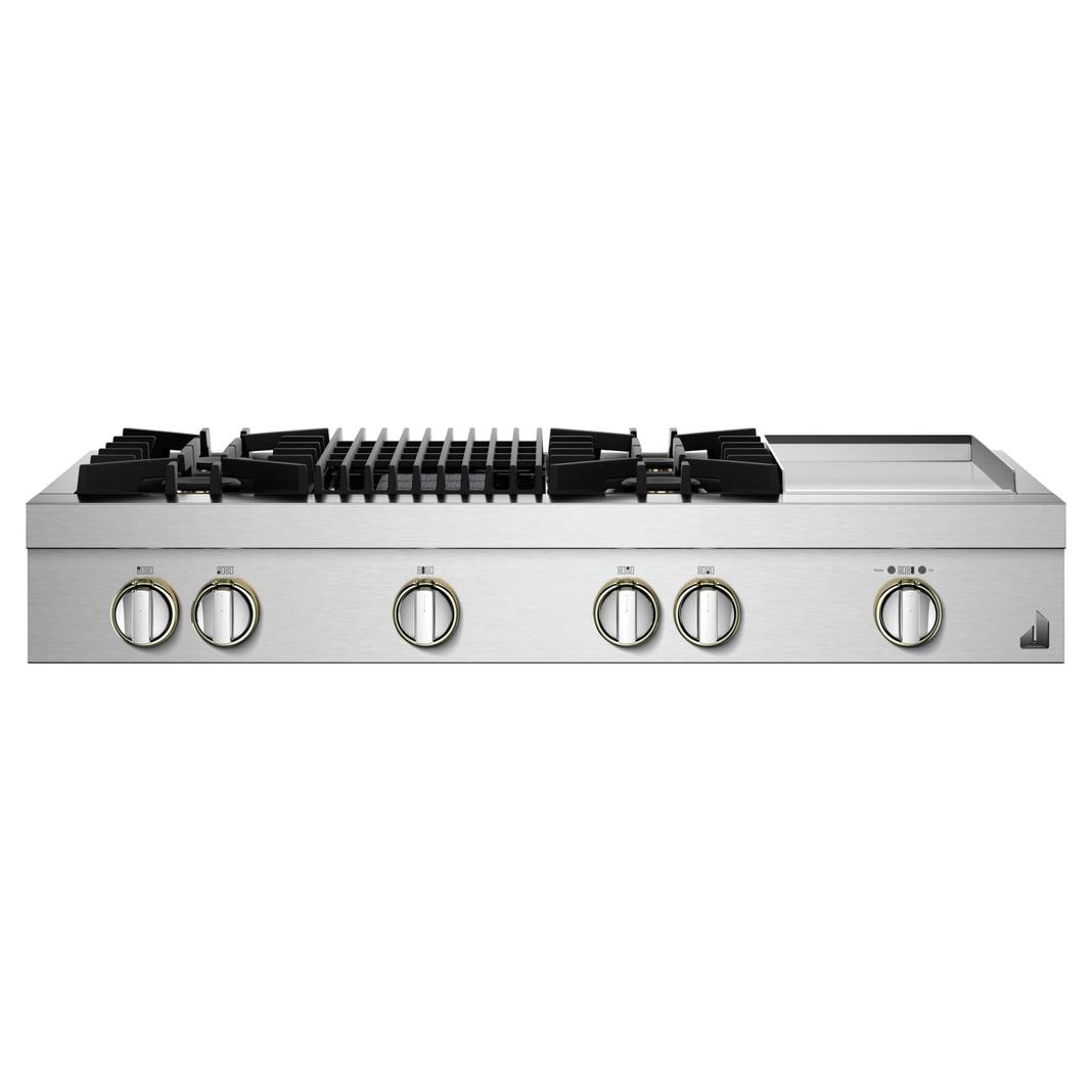 Jennair - 47.9 inch wide Gas Cooktop in Stainless - JGCP748HL