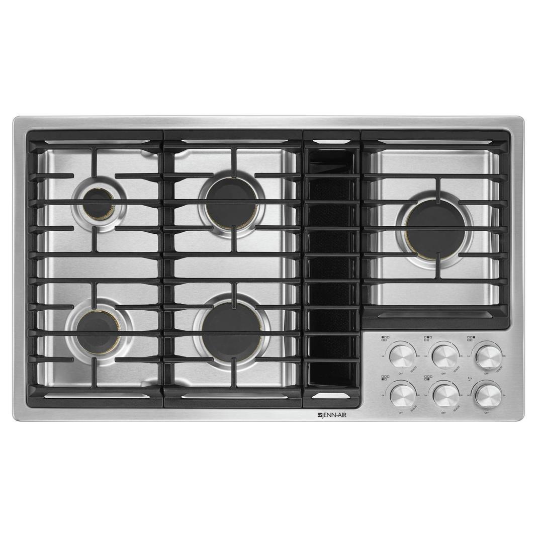 Jennair - 36 inch wide Downdraft Cooktop in Stainless - JGD3536GS