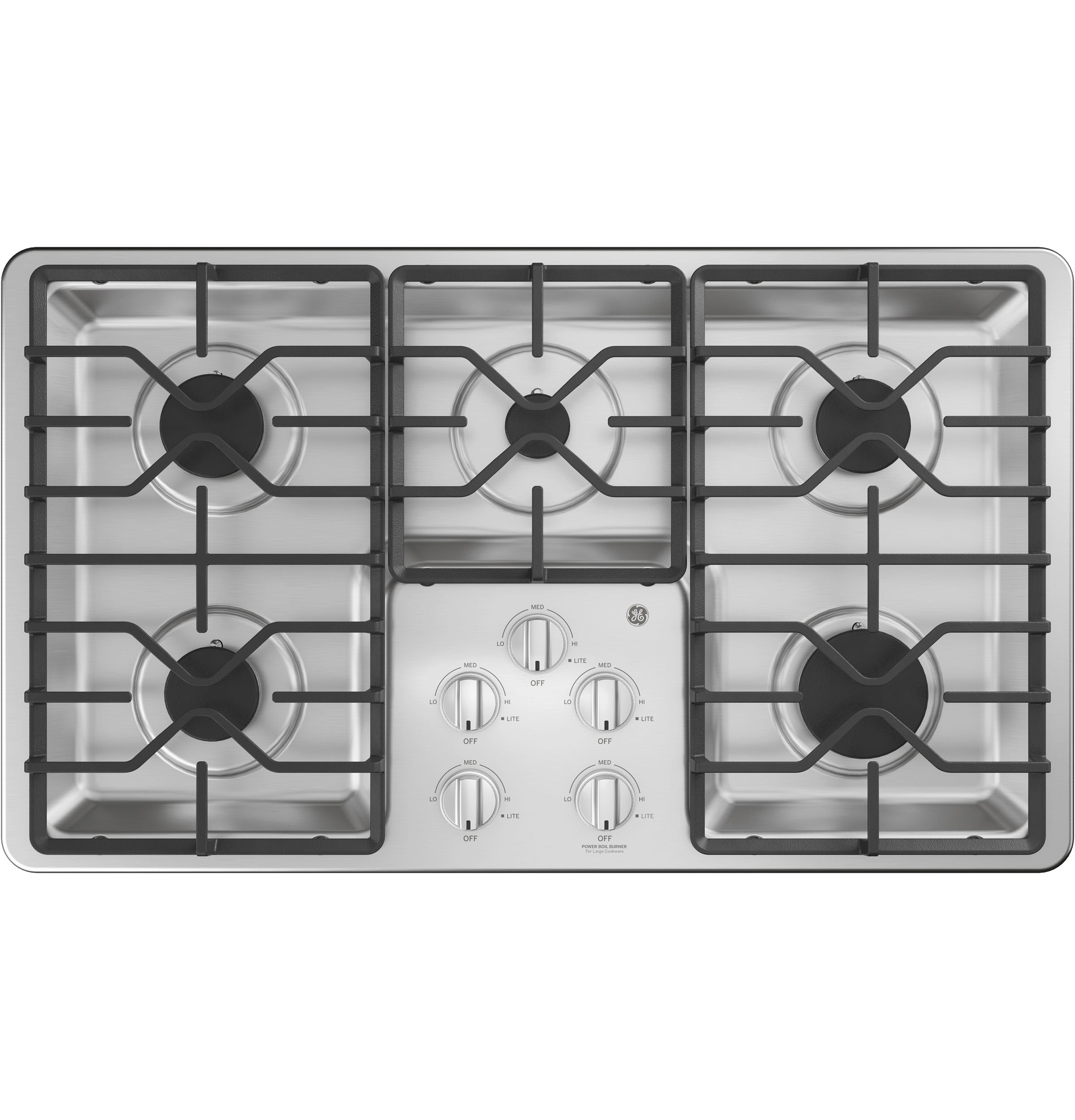 GE - 21 Inch Gas Cooktop in Stainless - JGP3036SLSS
