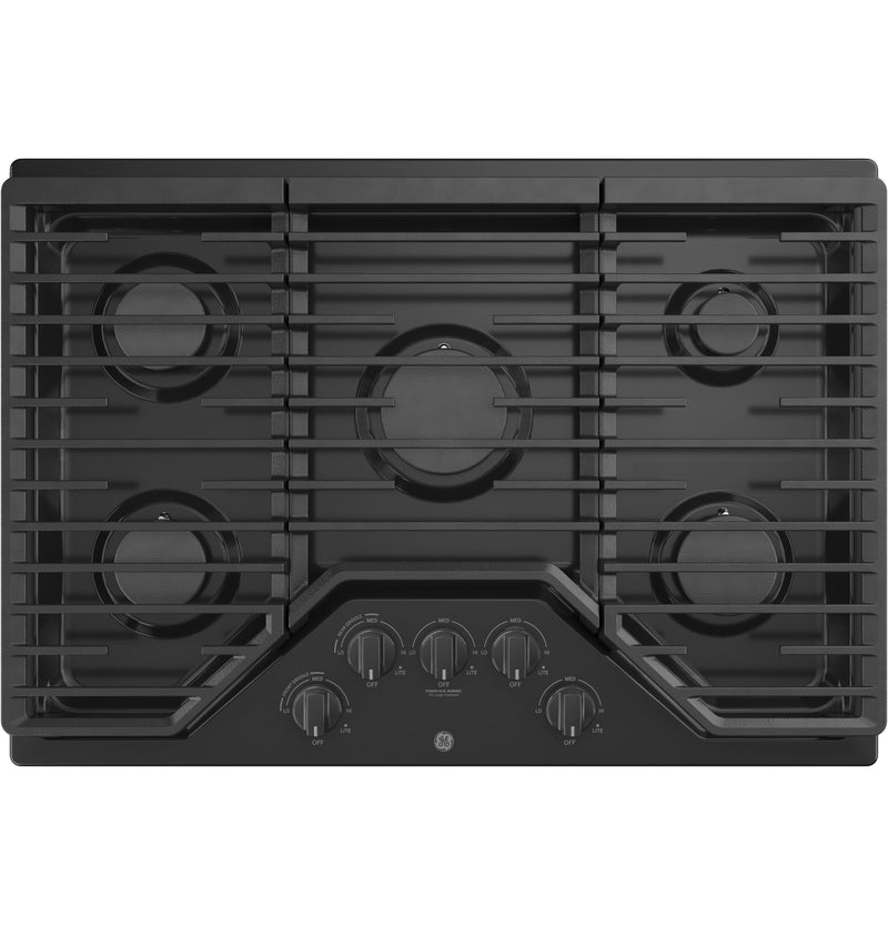 GE - 30 Inch Gas Cooktop in Black Stainless - JGP5030DLBB