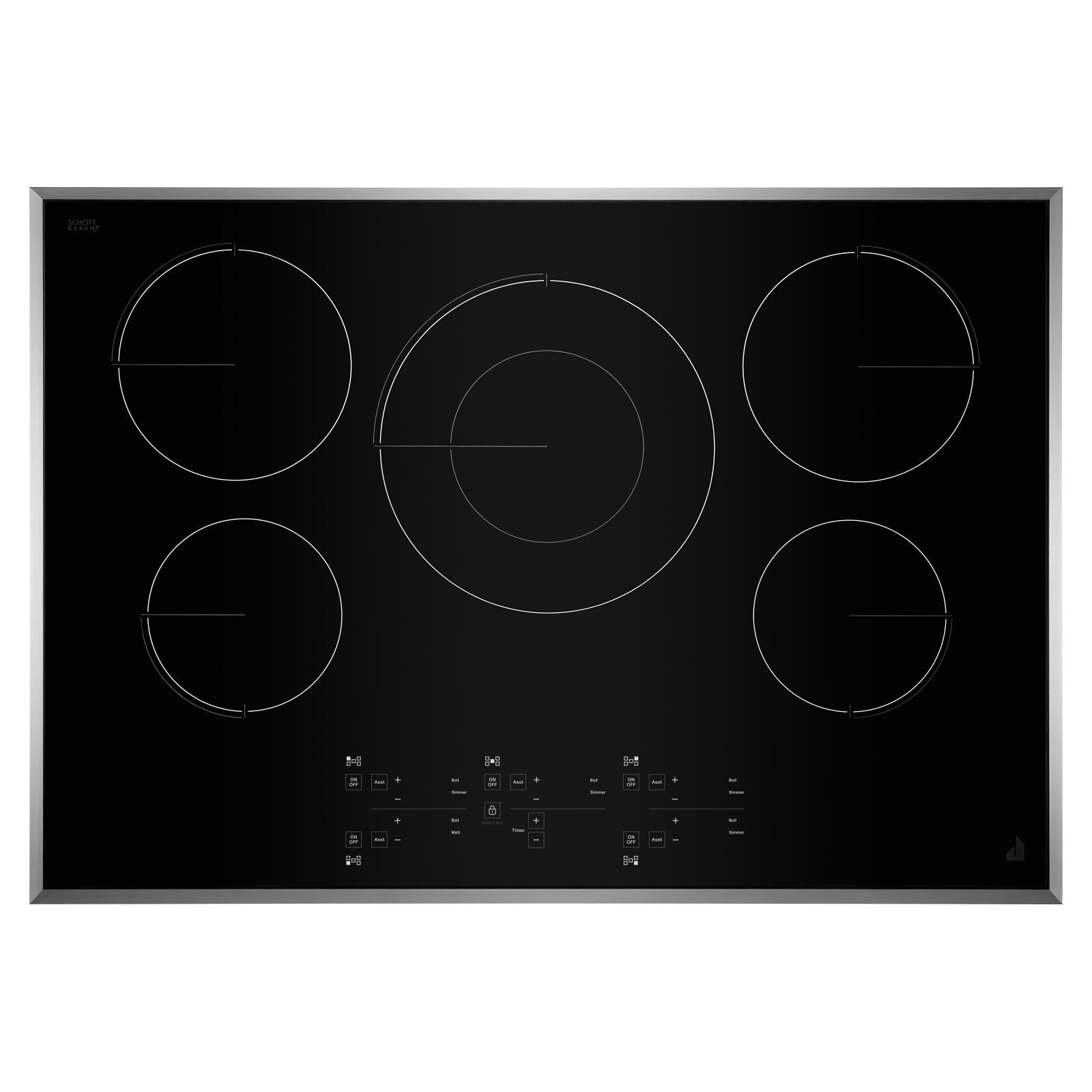 JennAir - 31.8 inch wide Induction Cooktop in Stainless - JIC4530KS
