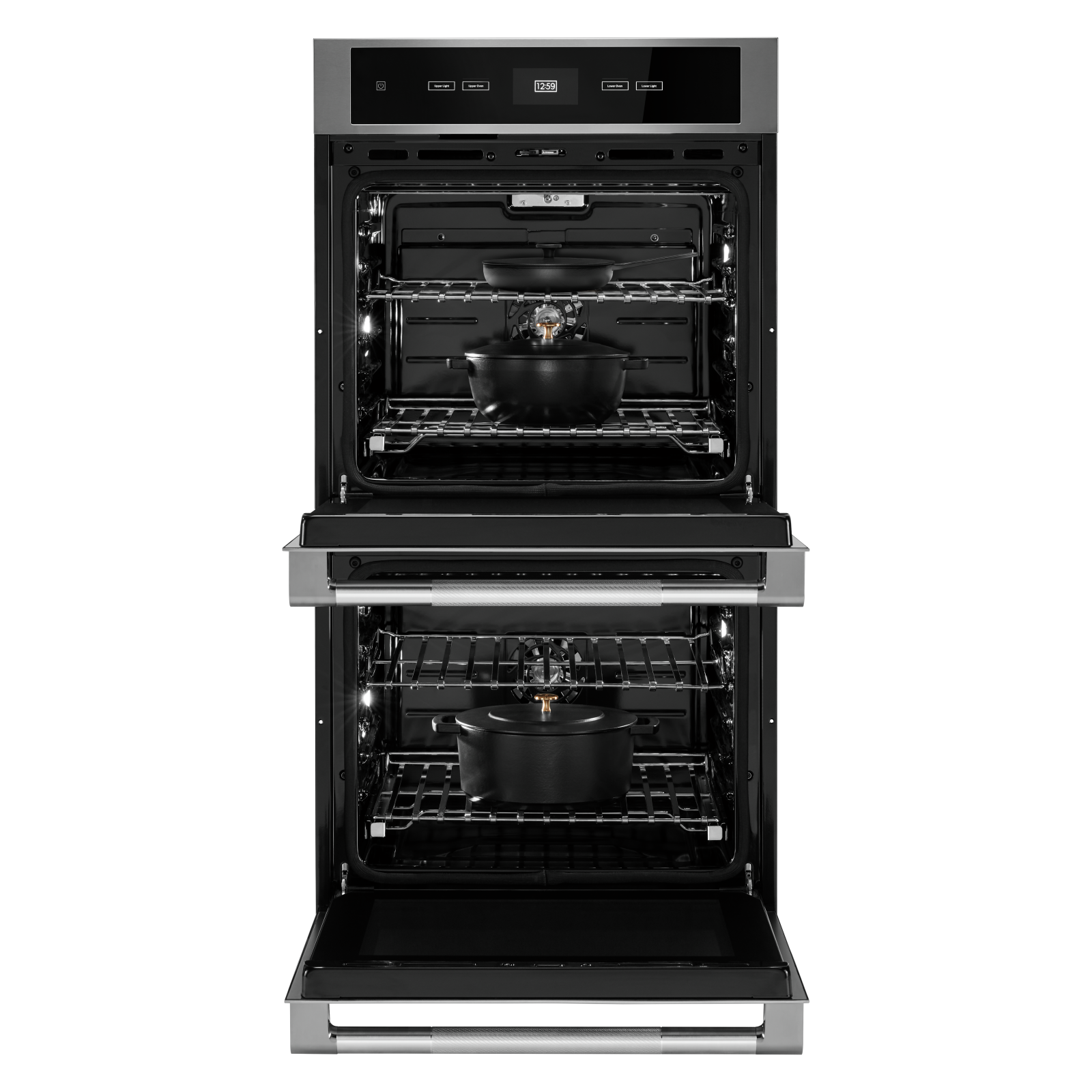 JennAir - 8.6 cu. ft Double Wall Oven in Stainless - JJW2827LL