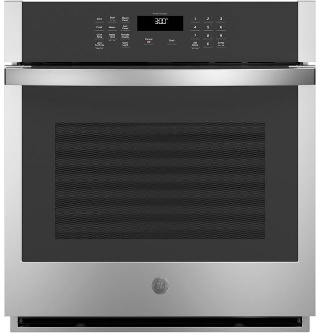GE - 4.3 cu. ft Single Wall Oven in Stainless - JKS3000SNSS