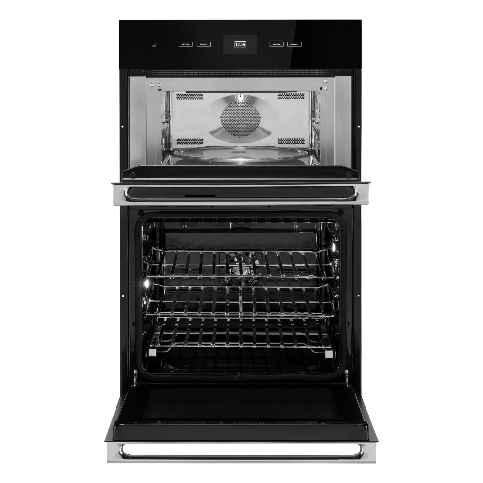 JennAir - 5.7 cu. ft Combination Wall Oven in Black - JMW2427LM