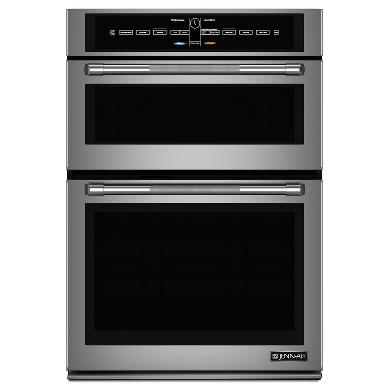 JennAir - 6.4 cu. ft Combination Wall Oven in Stainless - JMW3430DP
