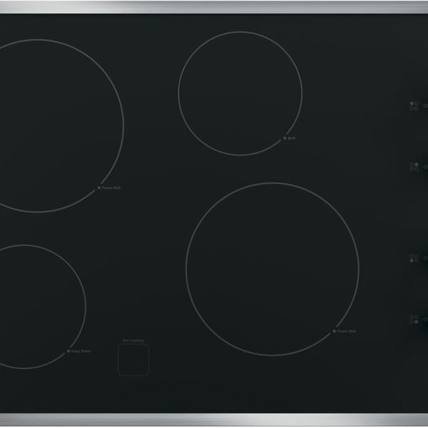 GE - 29.75 inch wide Electric Cooktop in Stainless - JP3030SJSS
