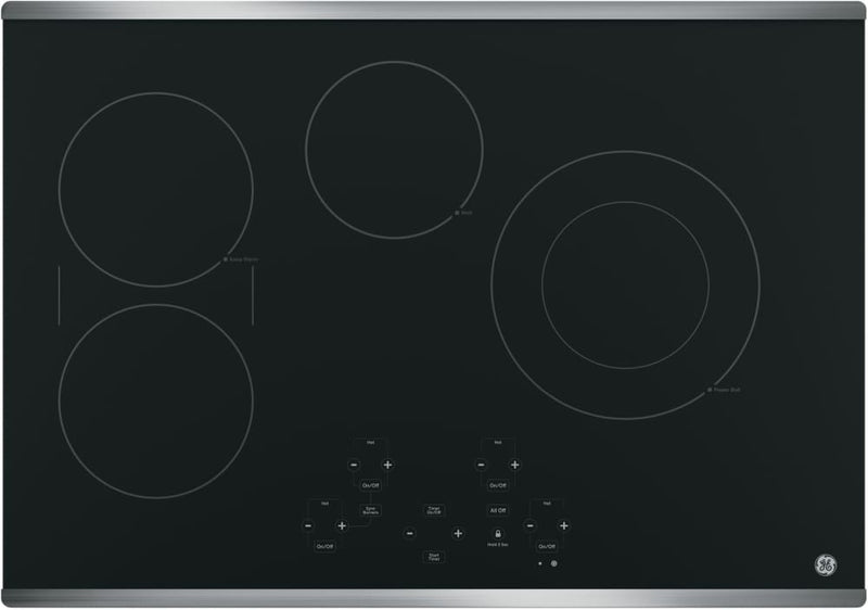 GE - 29.87 inch wide Electric Cooktop in Stainless - JP5030SJSS