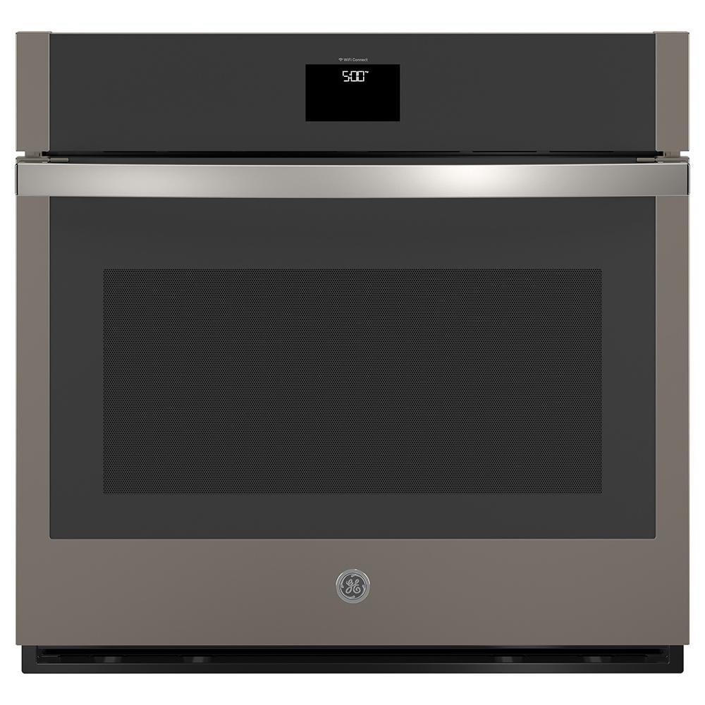 GE - 5 cu. ft Single Wall Oven in Grey - JTS5000ENES