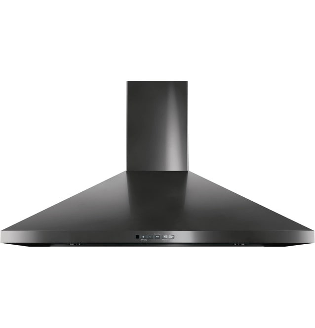 GE - 36 Inch 350 CFM Wall Mount and Chimney Range Vent in Black Stainless - JVW5361BJTSC