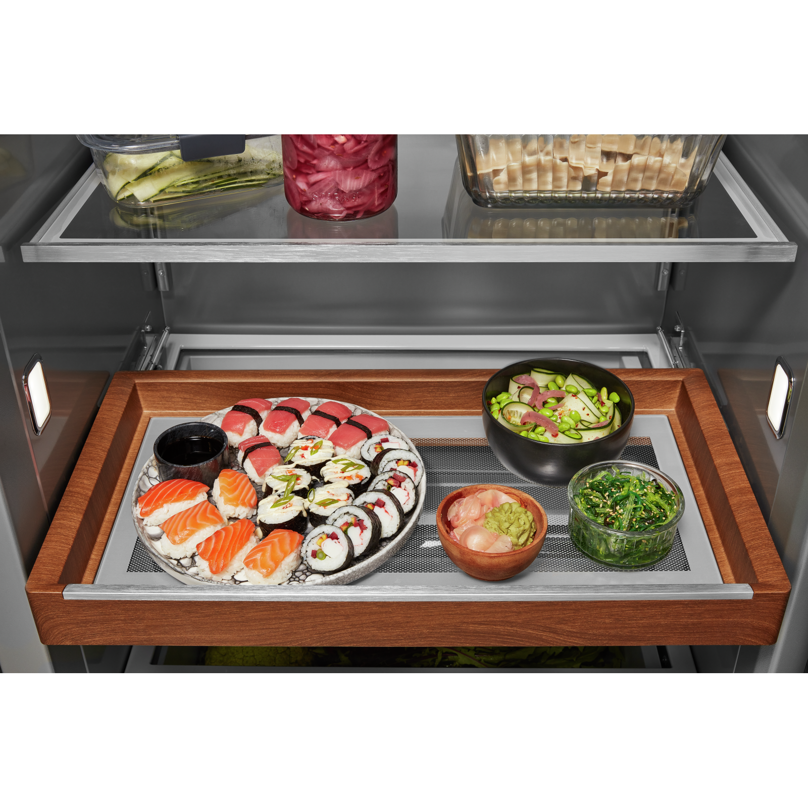 KitchenAid - 41.25 Inch 25.5 cu. ft Side-by-Side Refrigerator in Panel Ready - KBSN702MPA