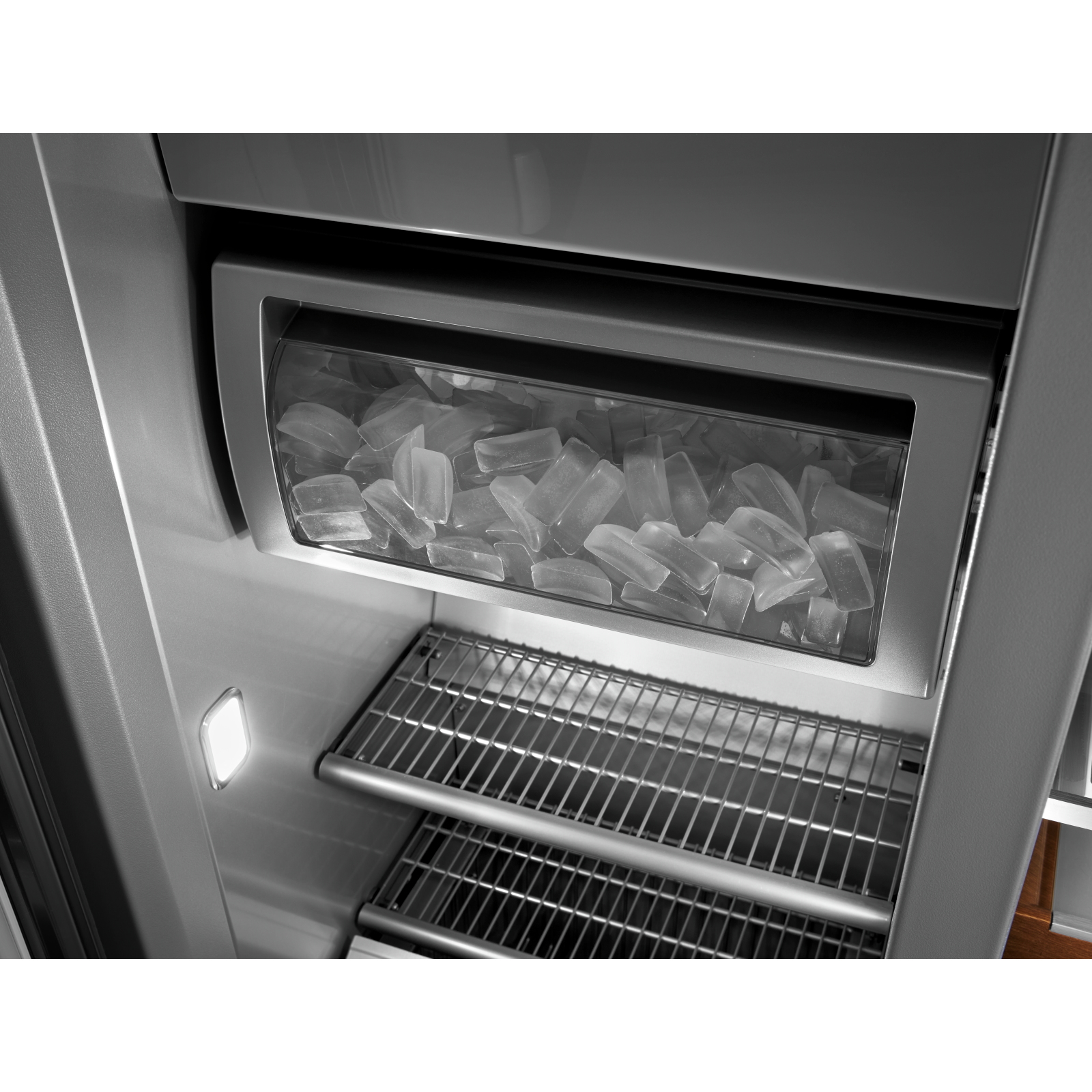 KitchenAid - 41.25 Inch 25.5 cu. ft Side-by-Side Refrigerator in Panel Ready - KBSN702MPA