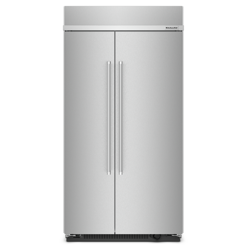 KitchenAid - 41.25 Inch 25.5 cu. ft Side-by-Side Refrigerator in Stainless - KBSN702MPS