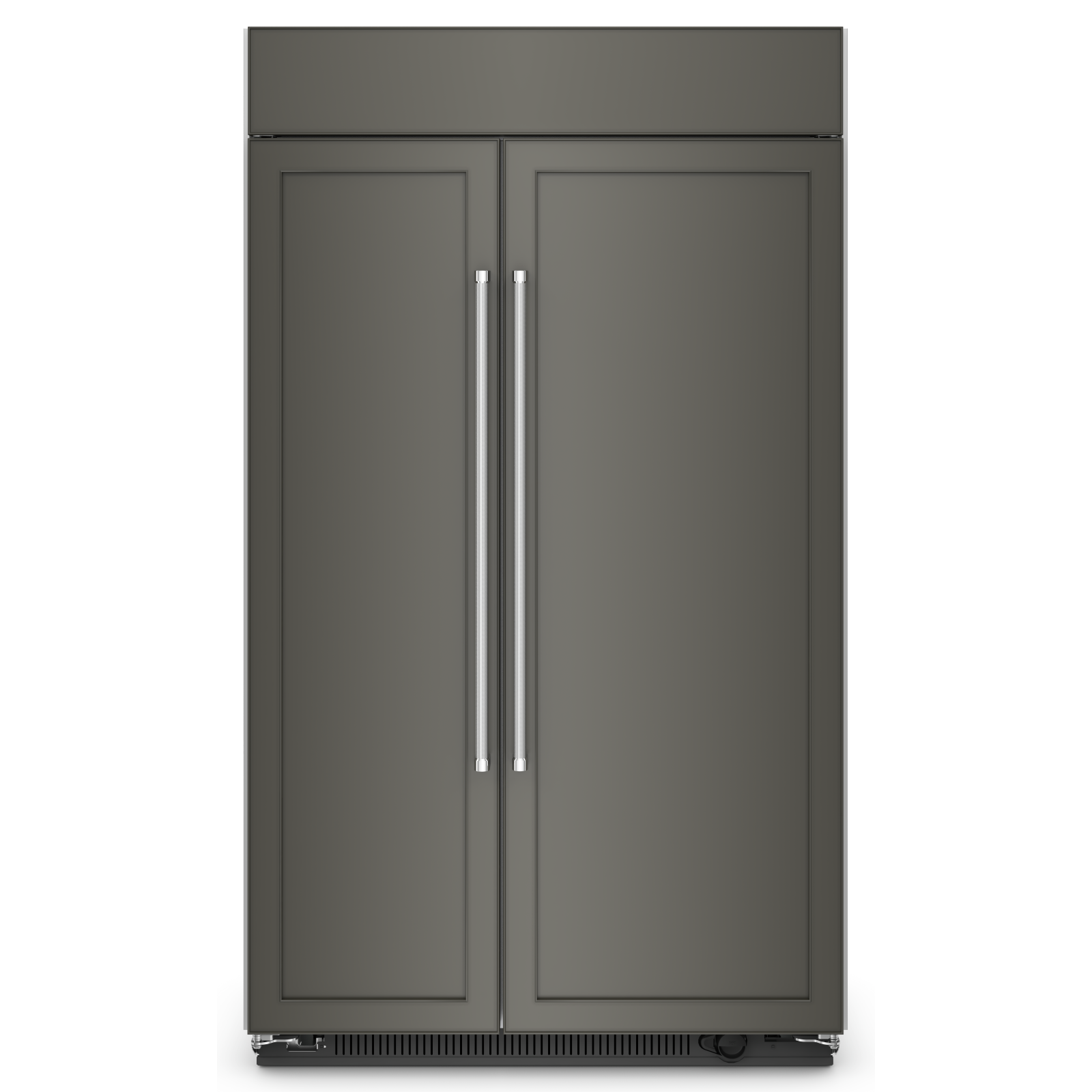 KitchenAid - 46.75 Inch 30 cu. ft Side-by-Side Refrigerator in Panel Ready - KBSN708MPA