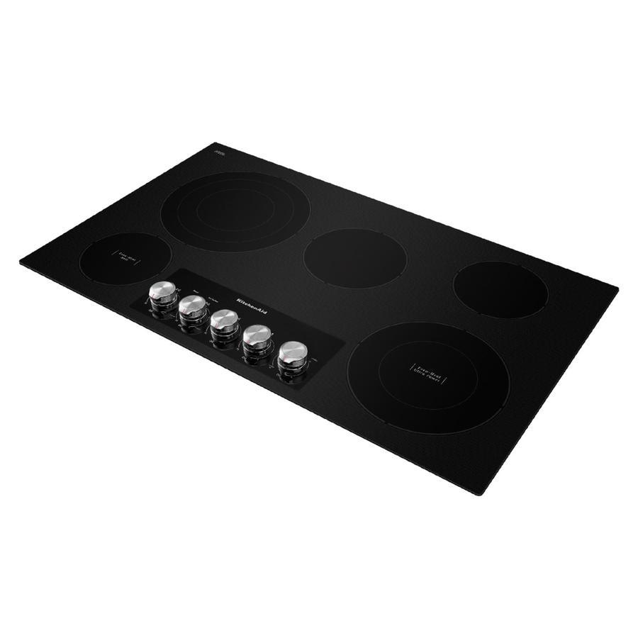 KitchenAid - 36.31 inch wide Electric Cooktop in Black - KCES556HBL