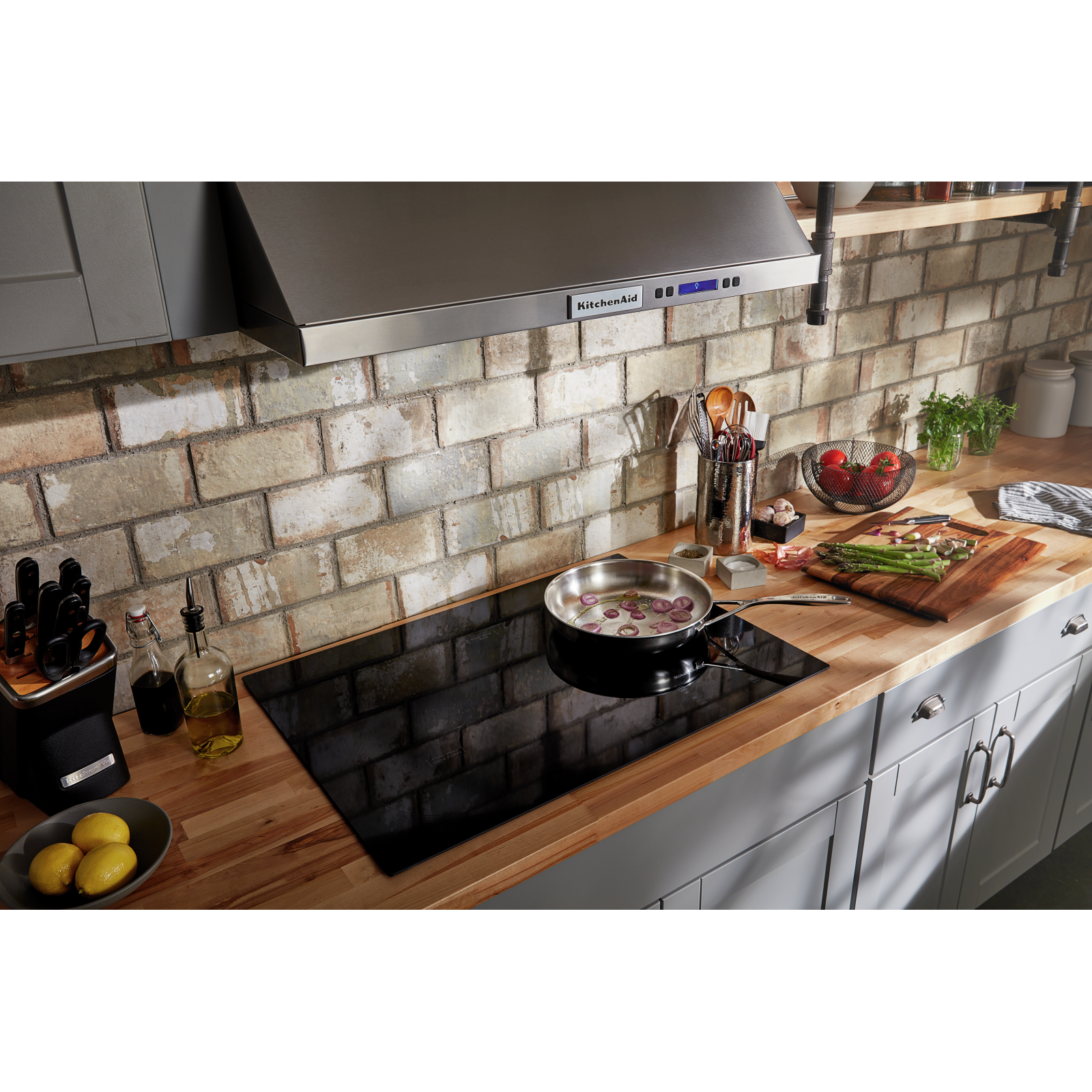 KitchenAid - 29 inch wide Electric Cooktop in Black - KCES950KBL