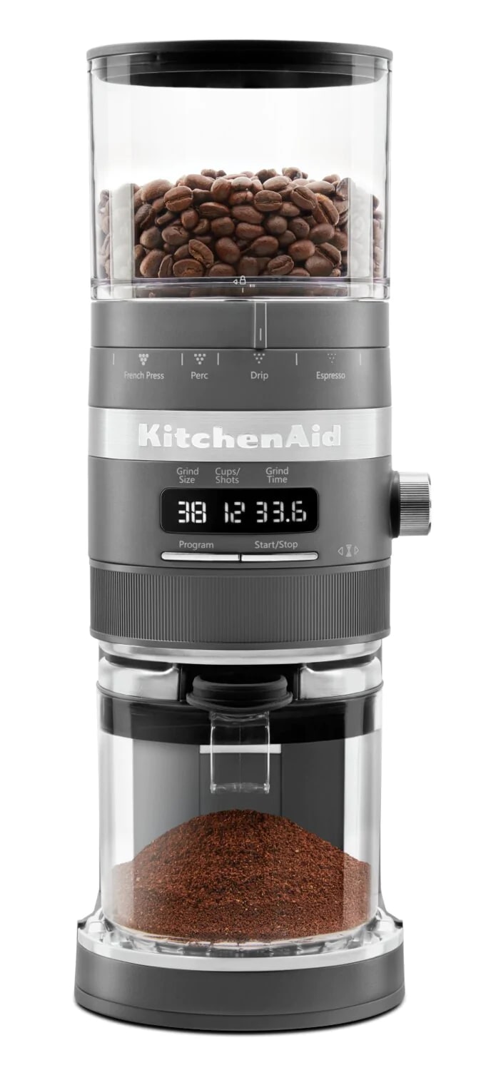 KitchenAid Burr Coffee Grinder in Grey KCG8433DG