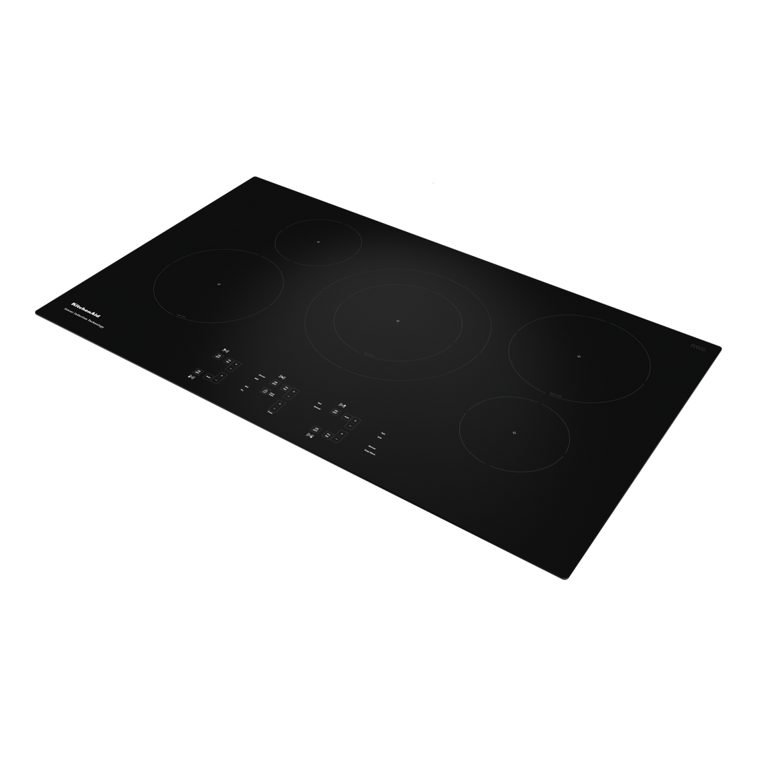 KitchenAid 35.5625 inch wide Induction Cooktop in Black KCIG556JBL