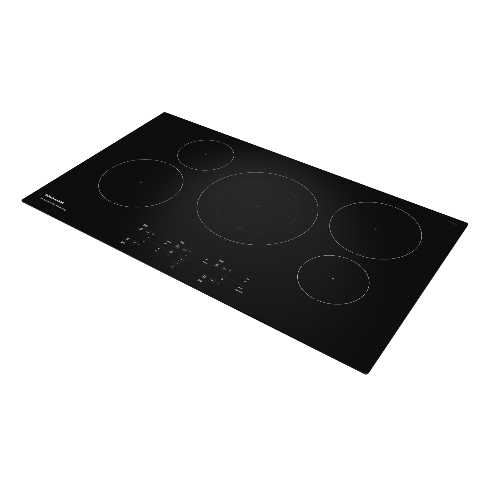 KitchenAid - 35.5625 inch wide Induction Cooktop in Black - KCIG556JBL