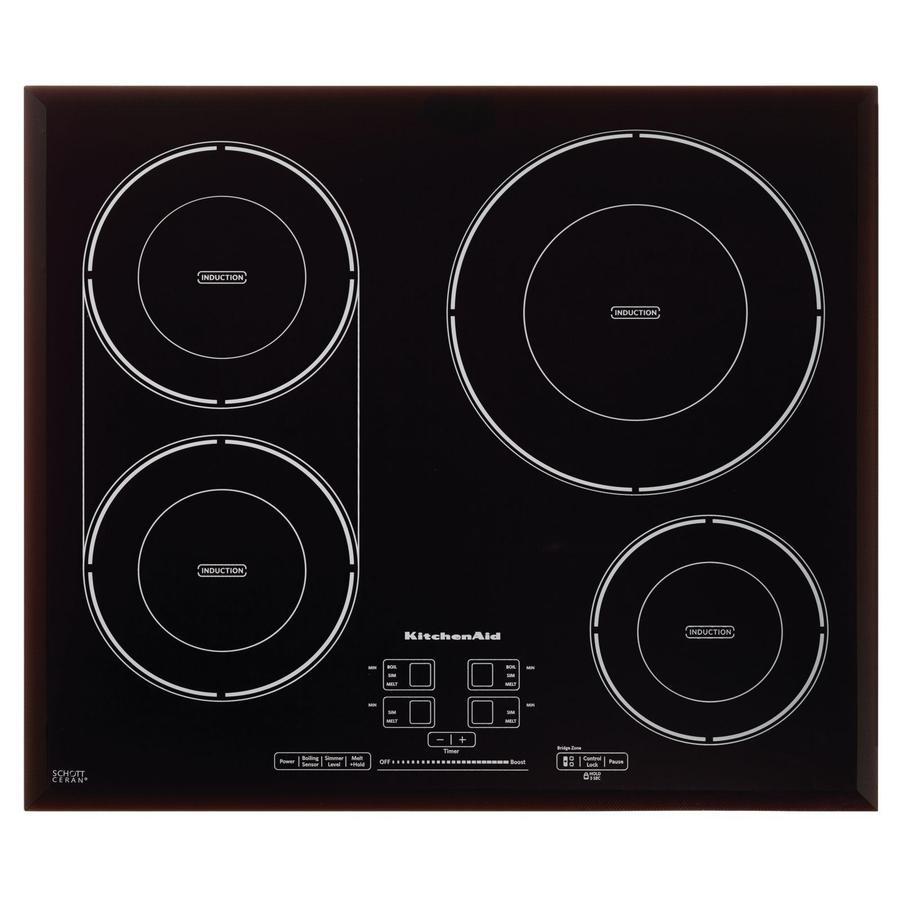 KitchenAid - 23.4375 inch wide Induction Cooktop in Black - KCIG704FBL