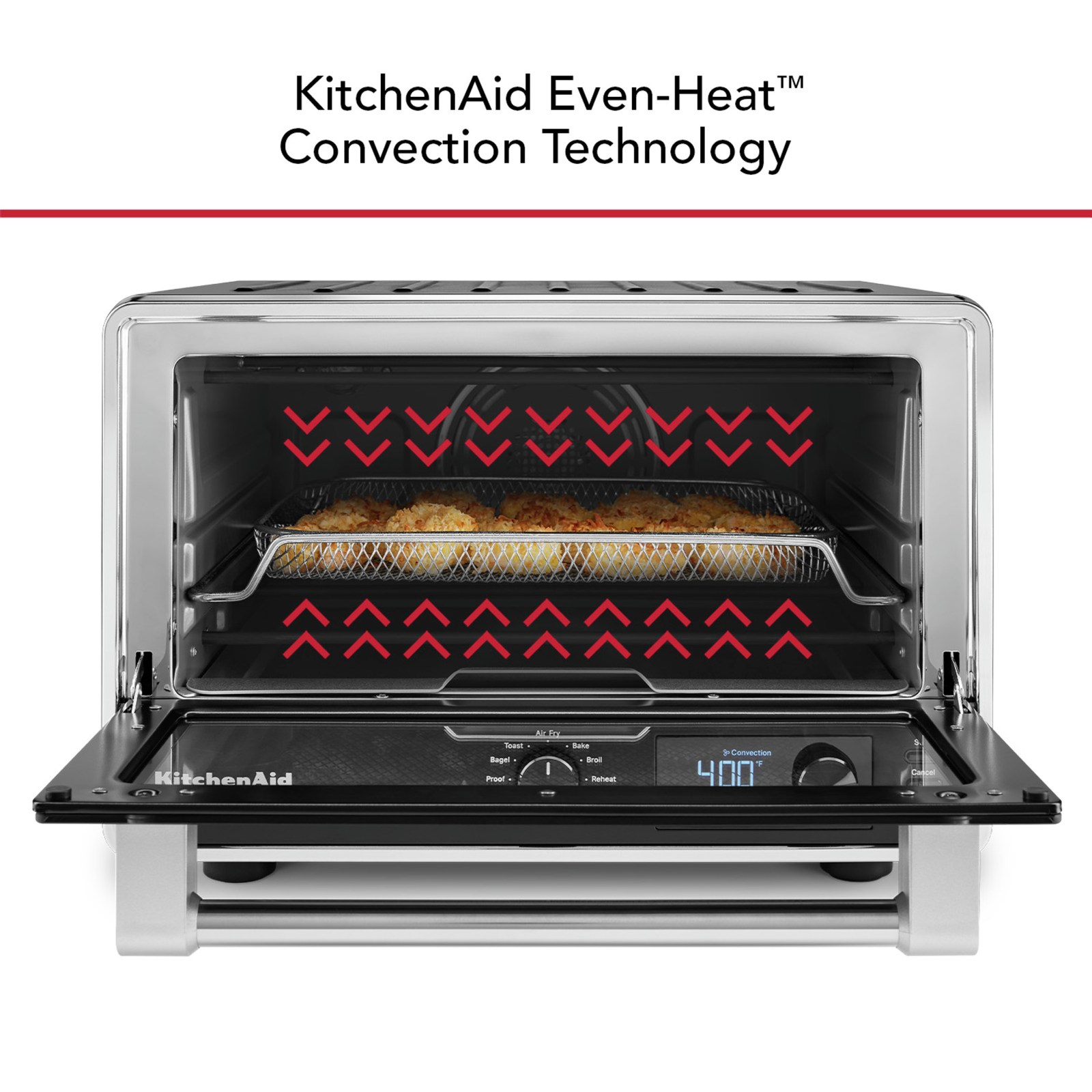 KitchenAid - Digital Countertop Oven with Air Fry in Black - KCO124BM