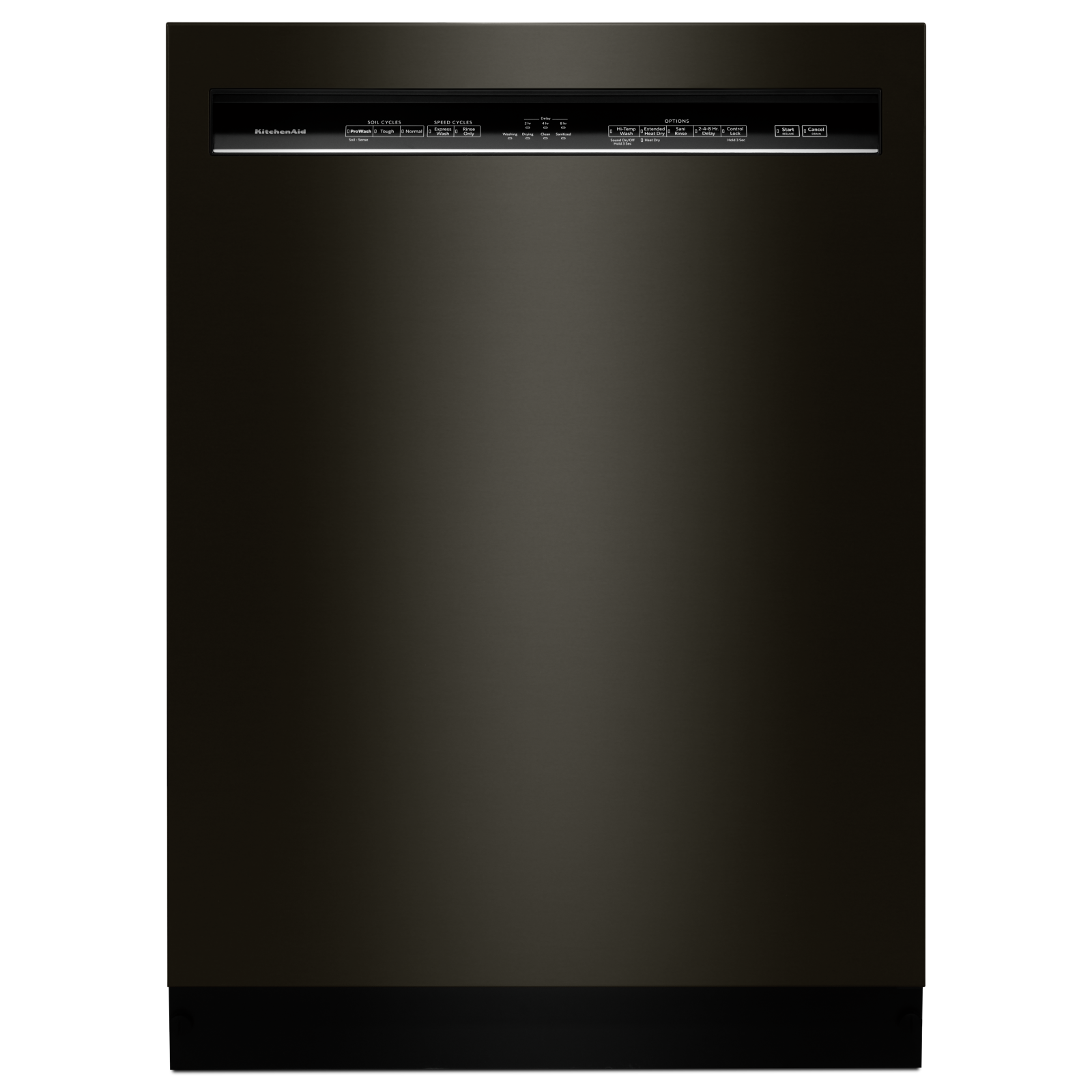 KitchenAid - 46 dBA Built In Dishwasher in Black Stainless - KDFE104HBS