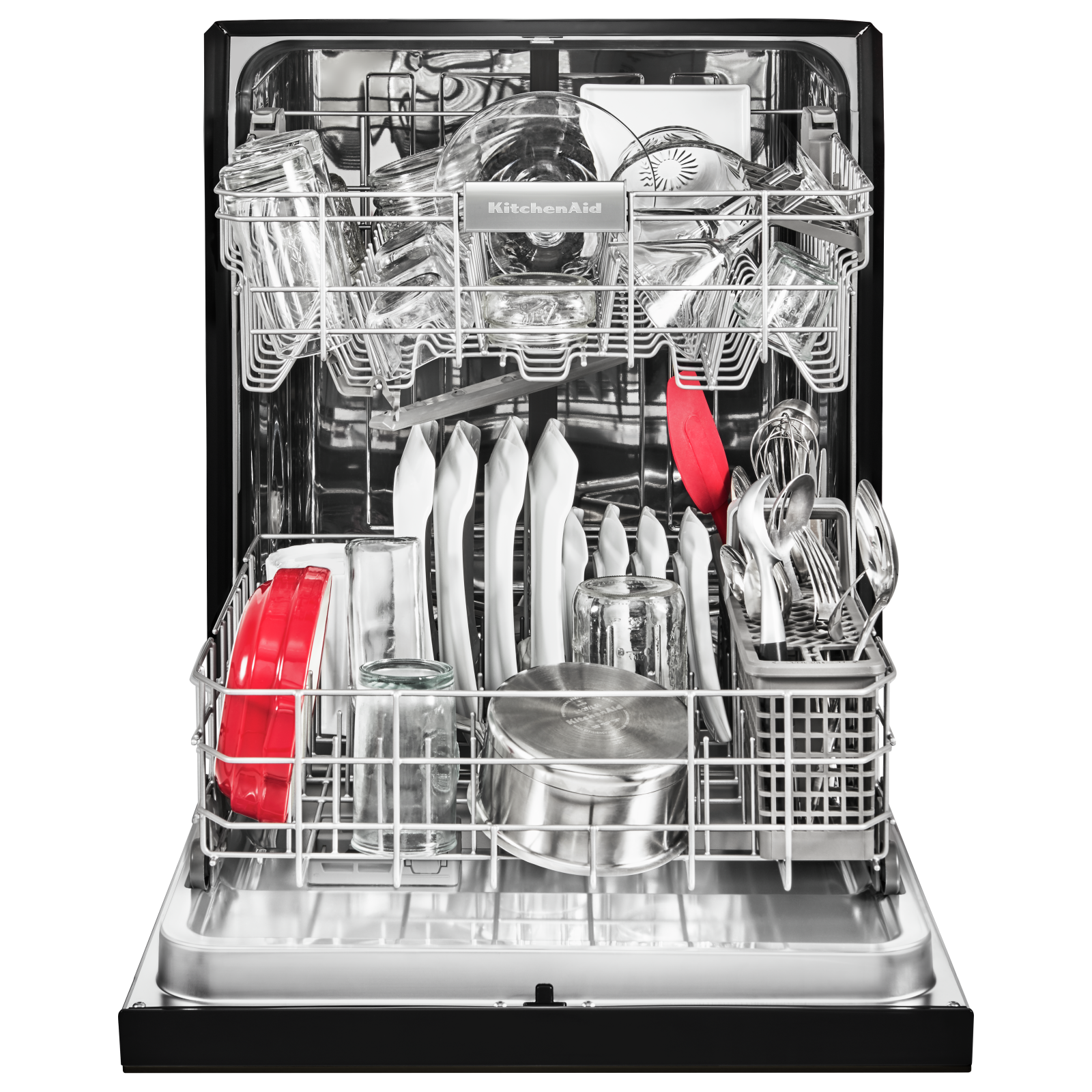 KitchenAid - 46 dBA Built In Dishwasher in Black Stainless - KDFE104HBS