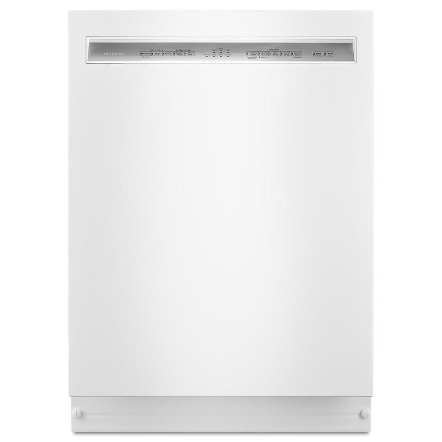 KitchenAid - 46 dBA Built In Dishwasher in White - KDFE104HWH