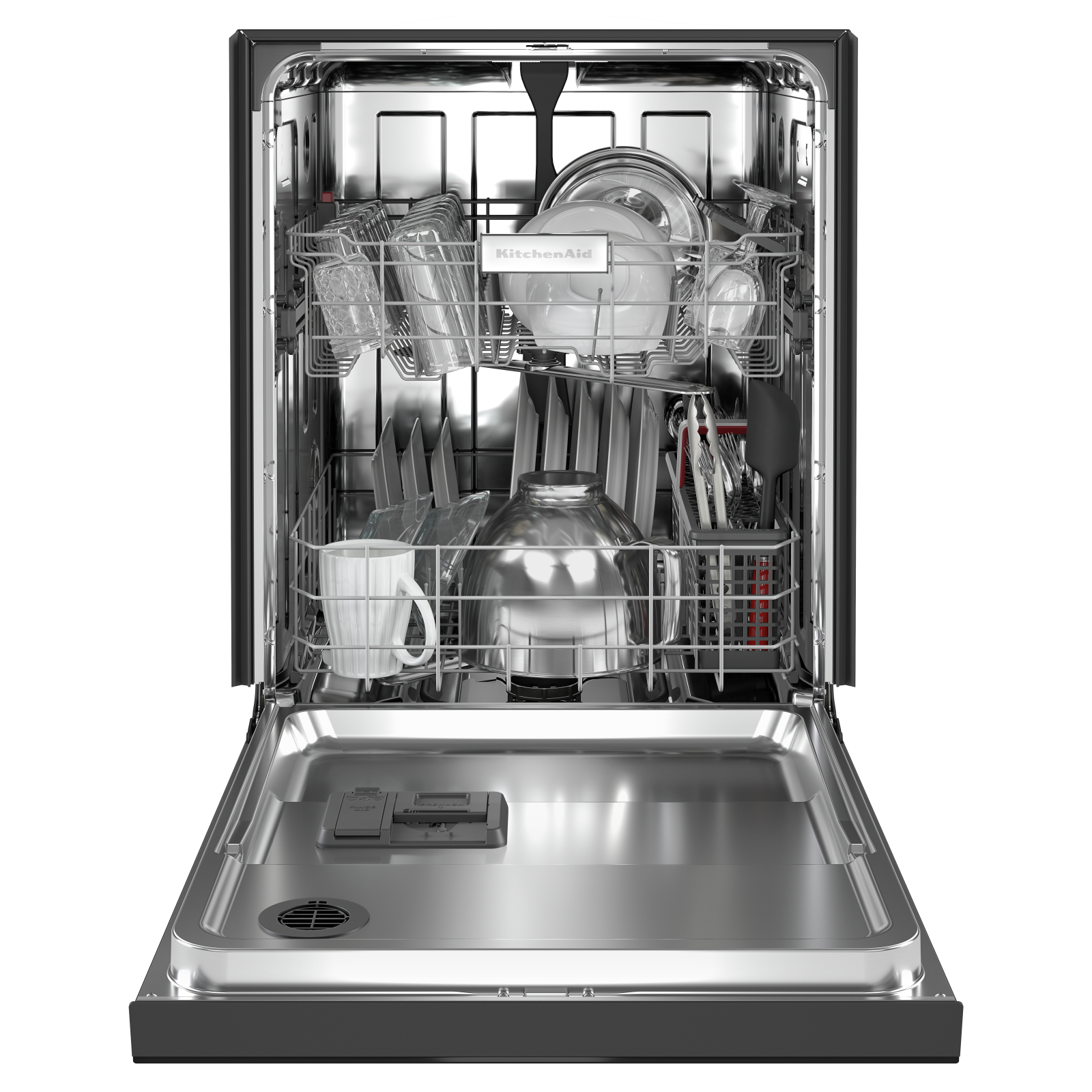 KitchenAid - 47 dBA Built In Dishwasher in Black - KDFE104KBL