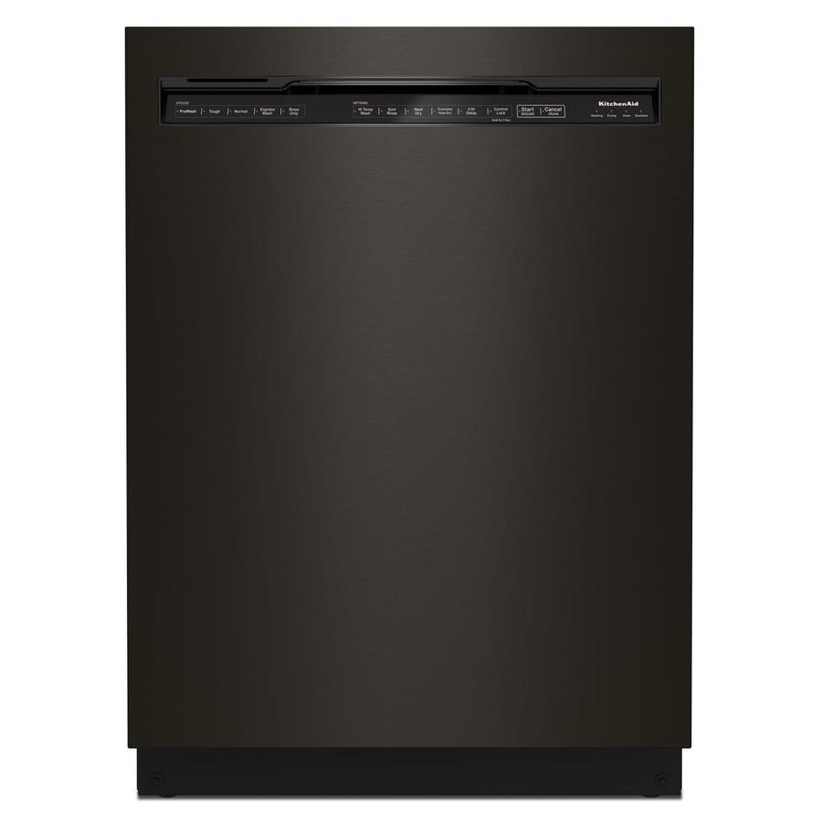 KitchenAid - 44 dBA Built In Dishwasher in Black Stainless - KDFM404KBS